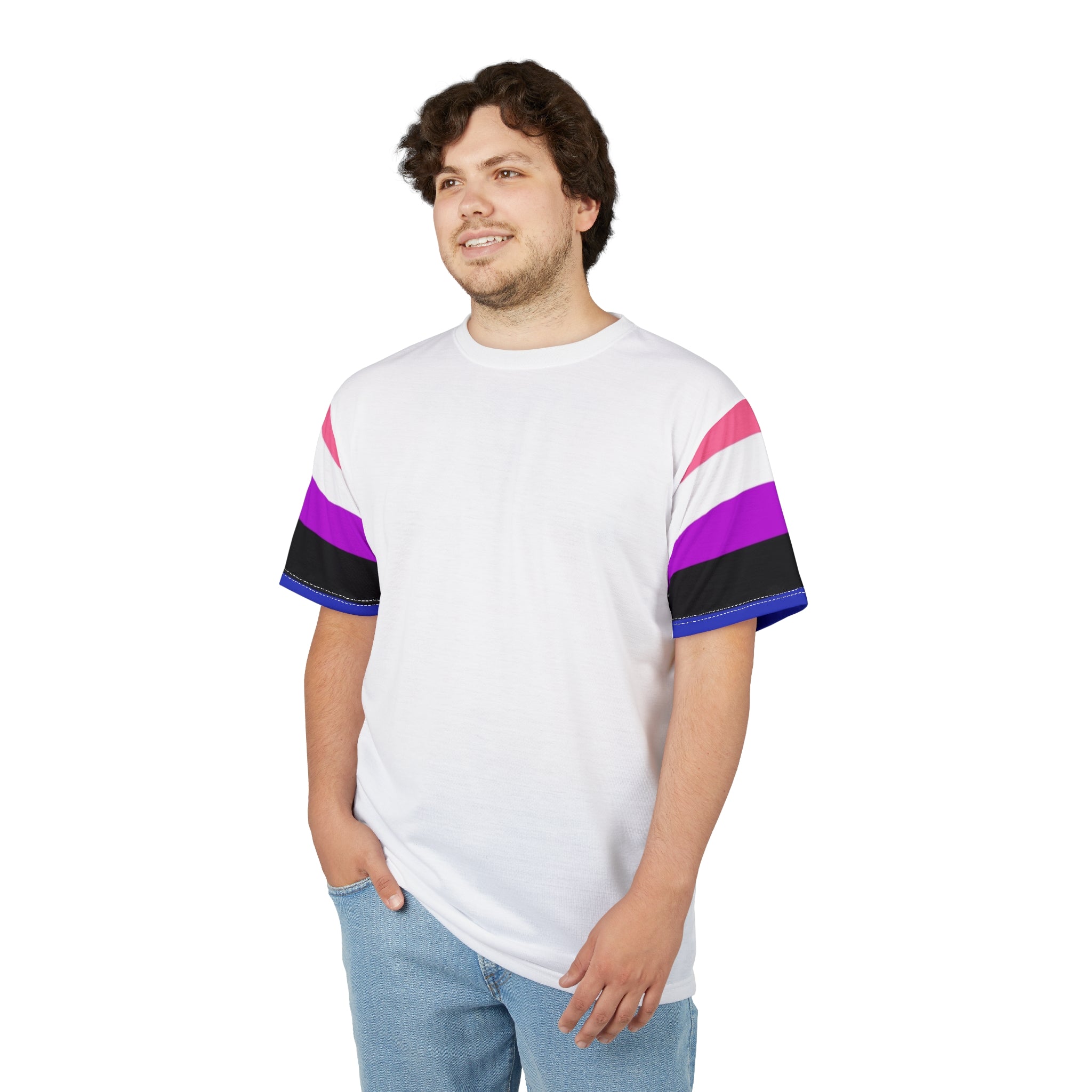 Genderqueer Pride VLX Tee – Gender-Free, Lightweight Microfiber Knit, Inclusive LGBTQIA+ Fashion | Voce Lindx
