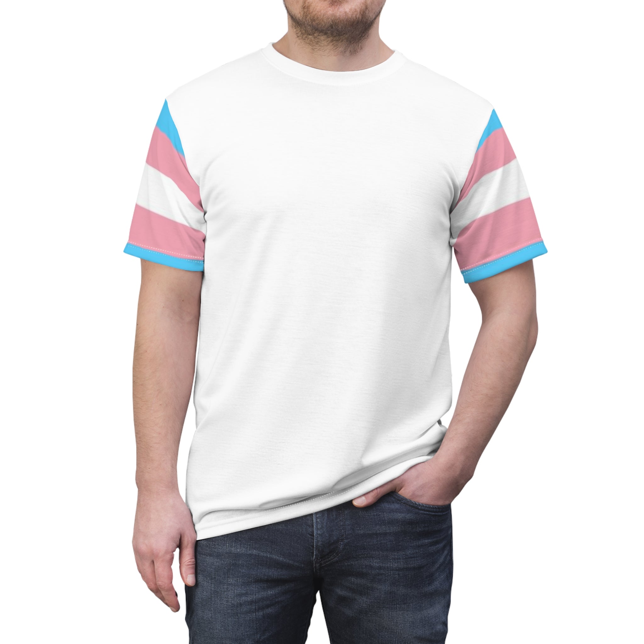 Trans Pride VLX T-Shirt – Lightweight Microfiber Knit, Inclusive LGBTQIA+ Fashion | Voce Lindx