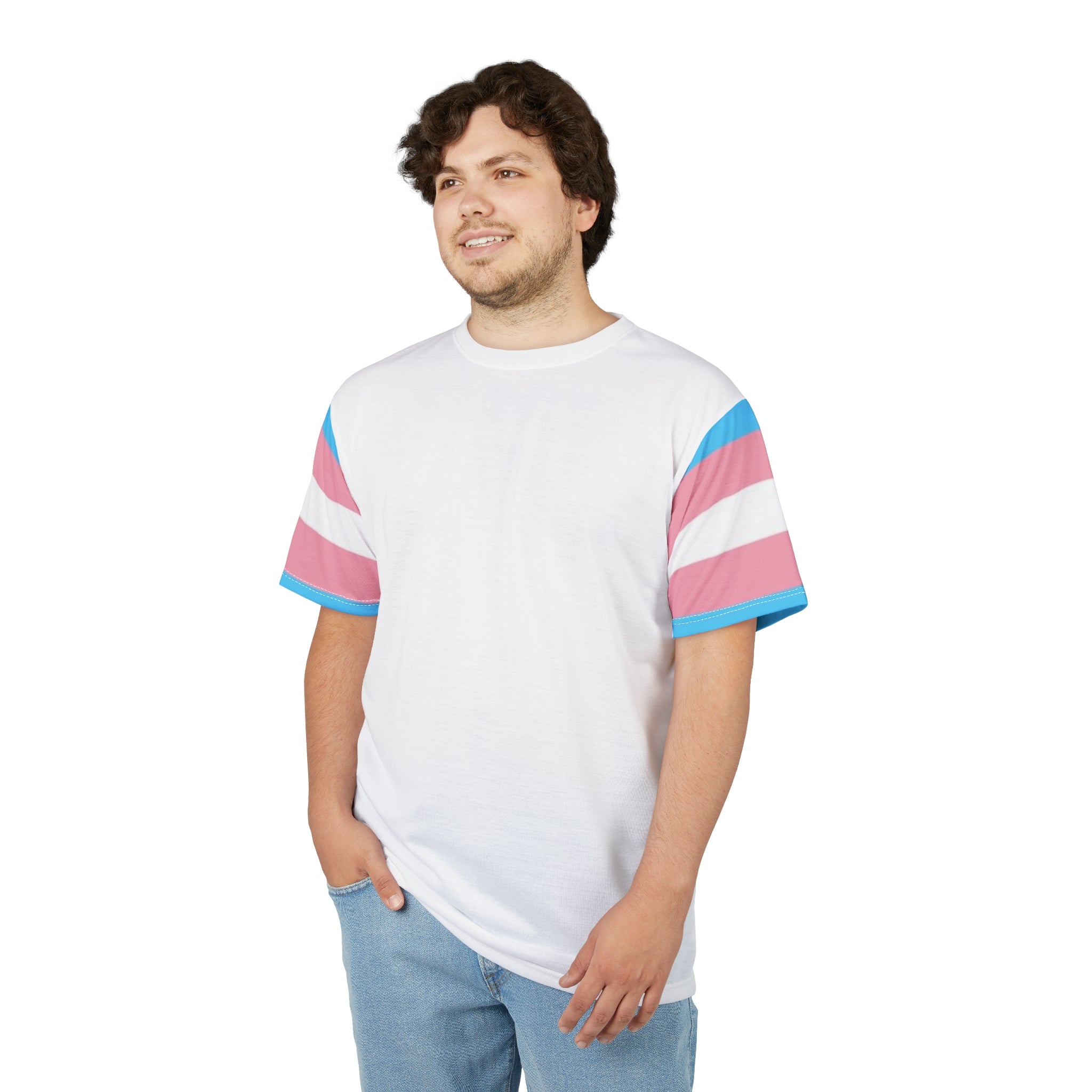 Trans Pride VLX T-Shirt – Lightweight Microfiber Knit, Inclusive LGBTQIA+ Fashion | Voce Lindx