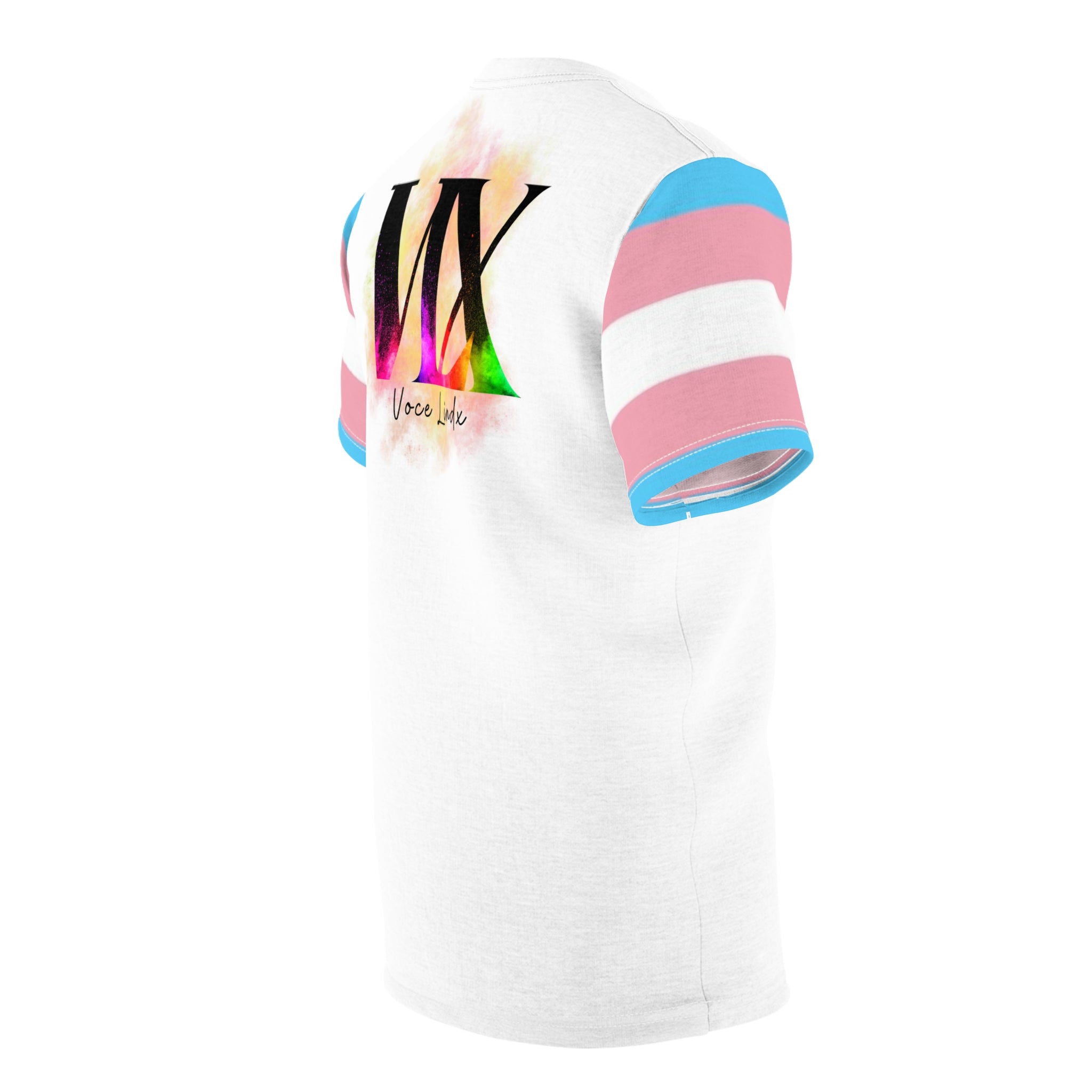 Trans Pride VLX T-Shirt – Lightweight Microfiber Knit, Inclusive LGBTQIA+ Fashion | Voce Lindx