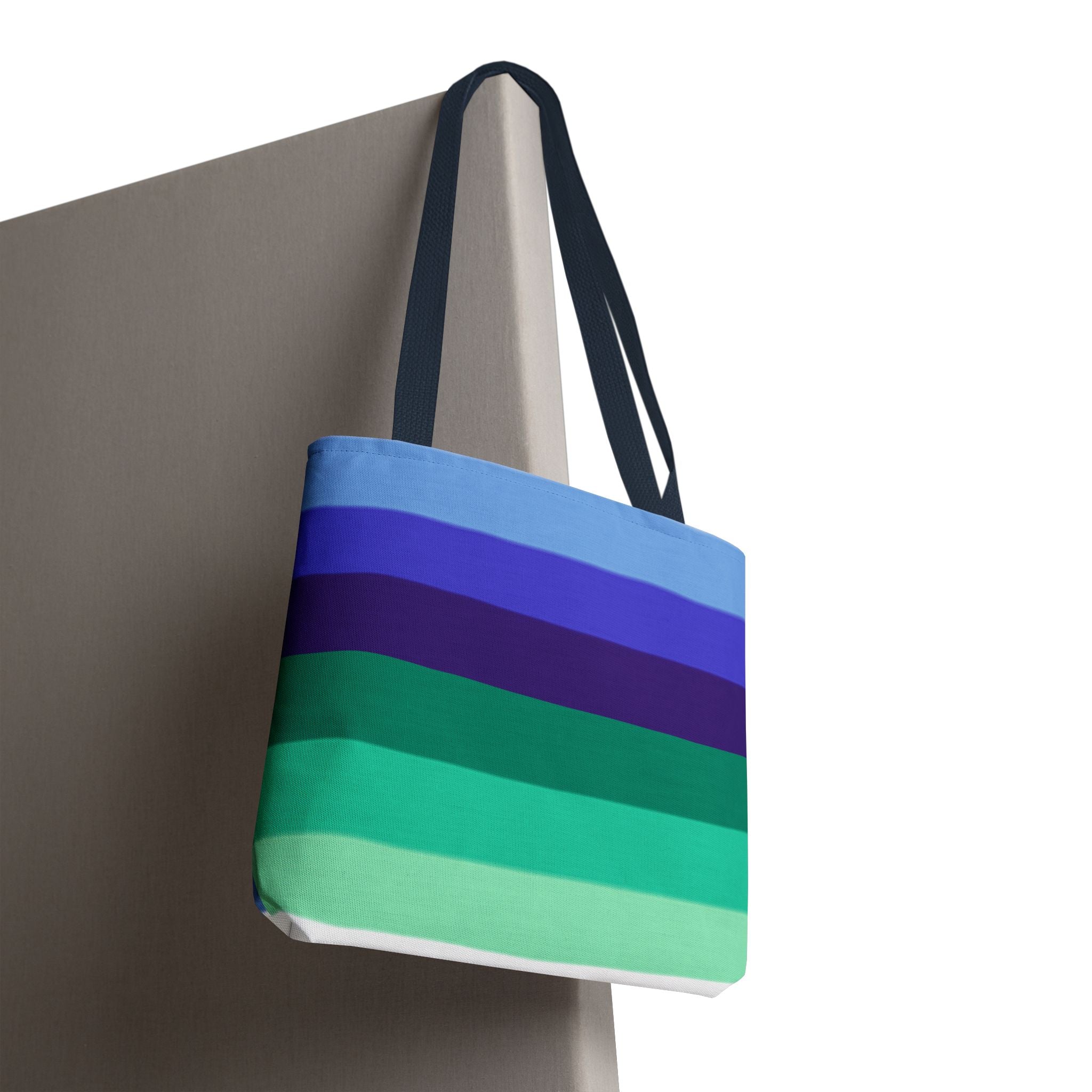 Gay Pride Flag Tote Bag – Durable Polyester, Multiple Sizes & Handle Colors | Inclusive LGBTQIA+ Accessory | Voce Lindx