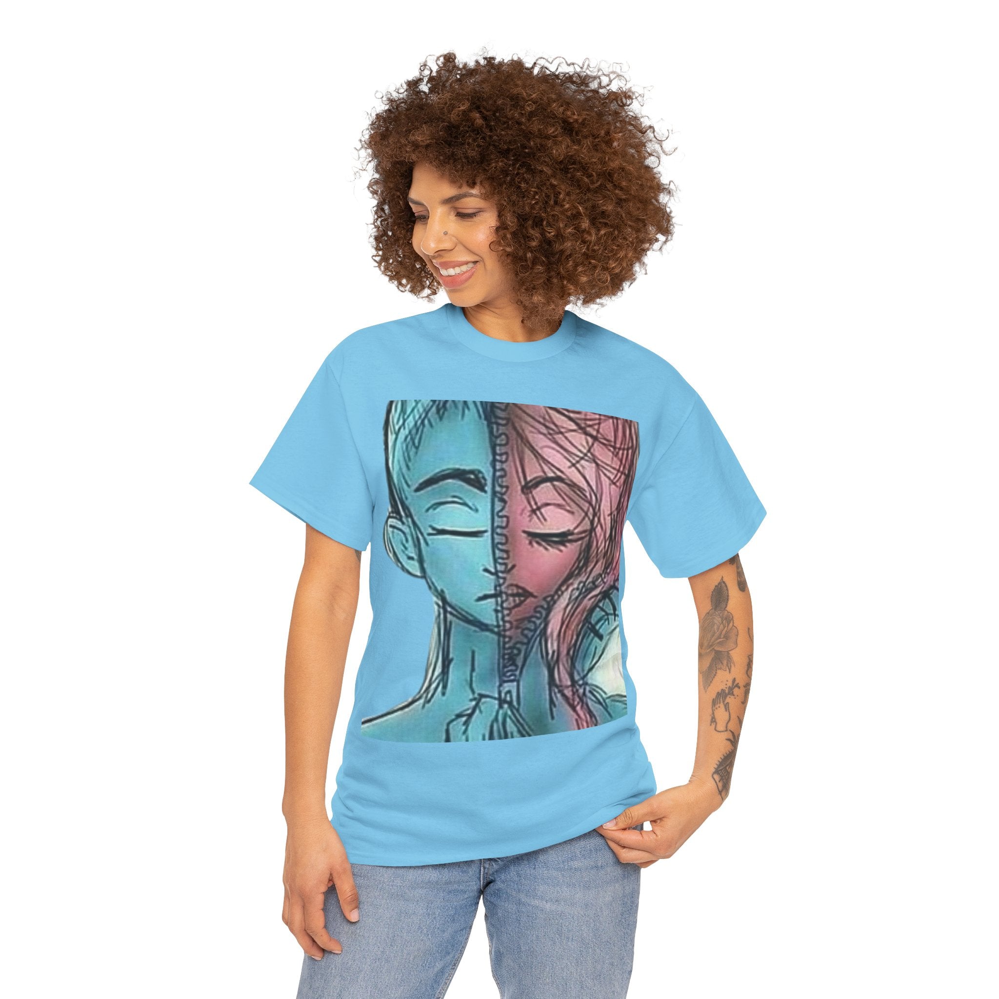 Gender-Free Heavy Cotton Tee – Classic Fit, 100% Cotton, Inclusive Basic Wardrobe Staple | Voce Lindx