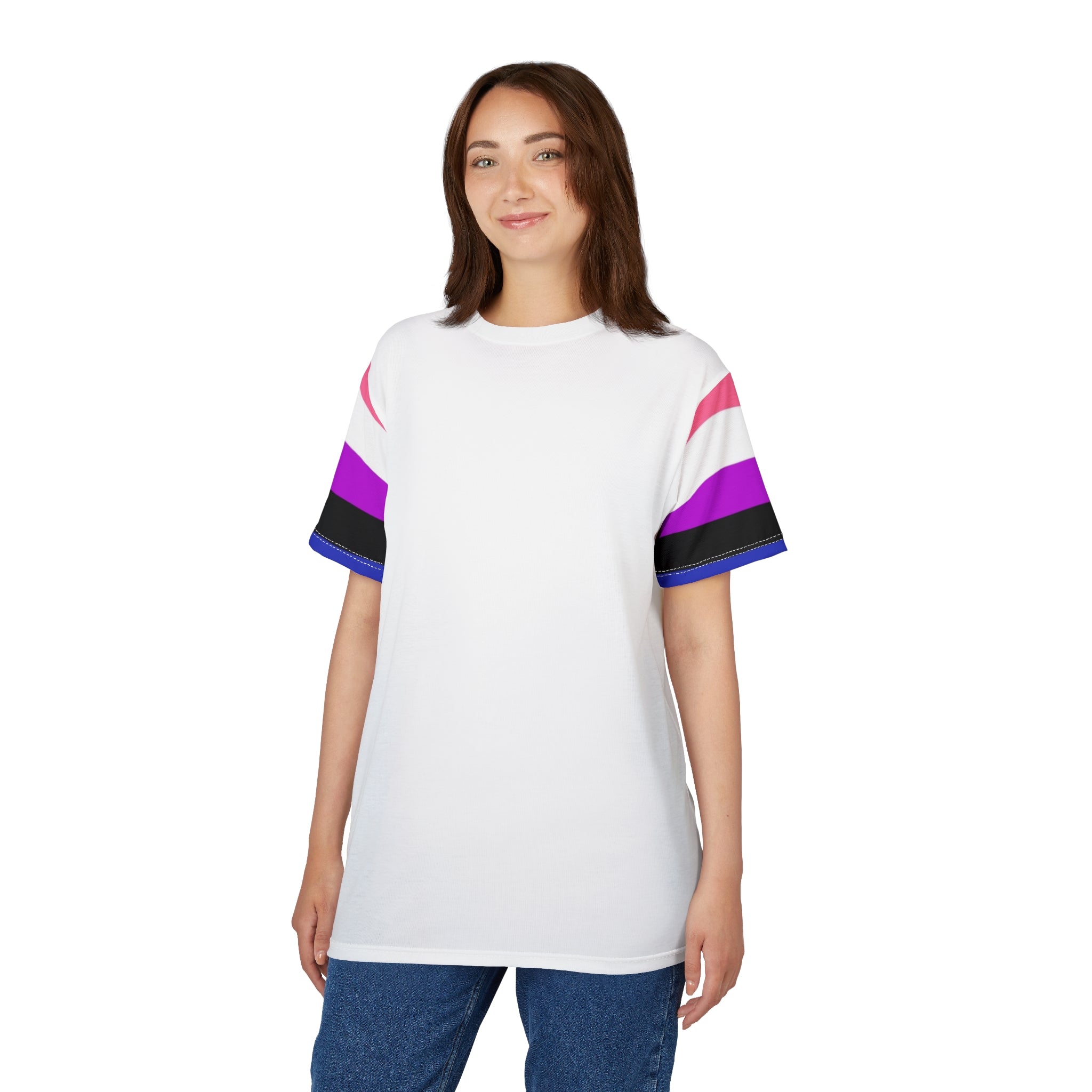 Genderqueer Pride VLX Tee – Gender-Free, Lightweight Microfiber Knit, Inclusive LGBTQIA+ Fashion | Voce Lindx
