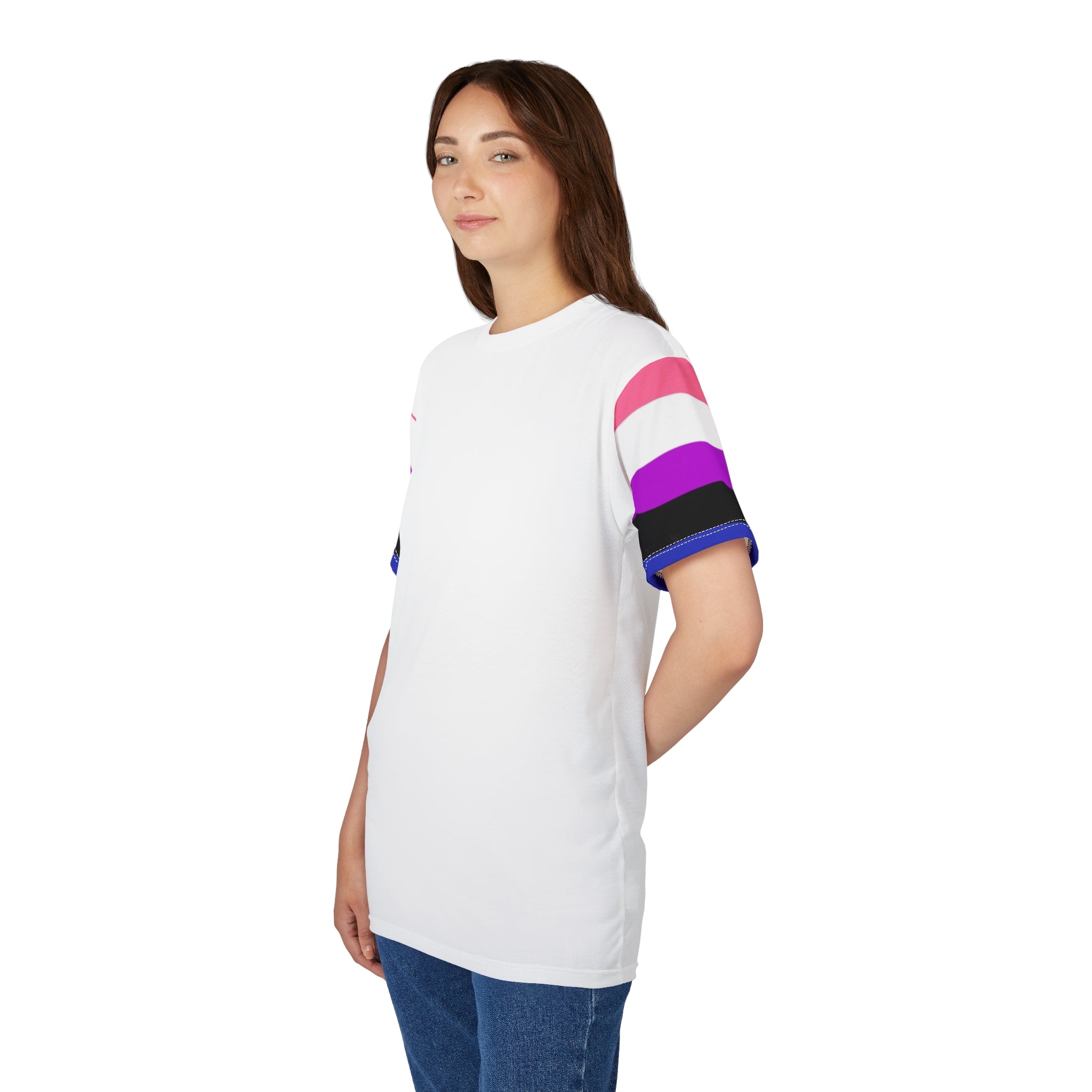 Genderqueer Pride VLX Tee – Gender-Free, Lightweight Microfiber Knit, Inclusive LGBTQIA+ Fashion | Voce Lindx