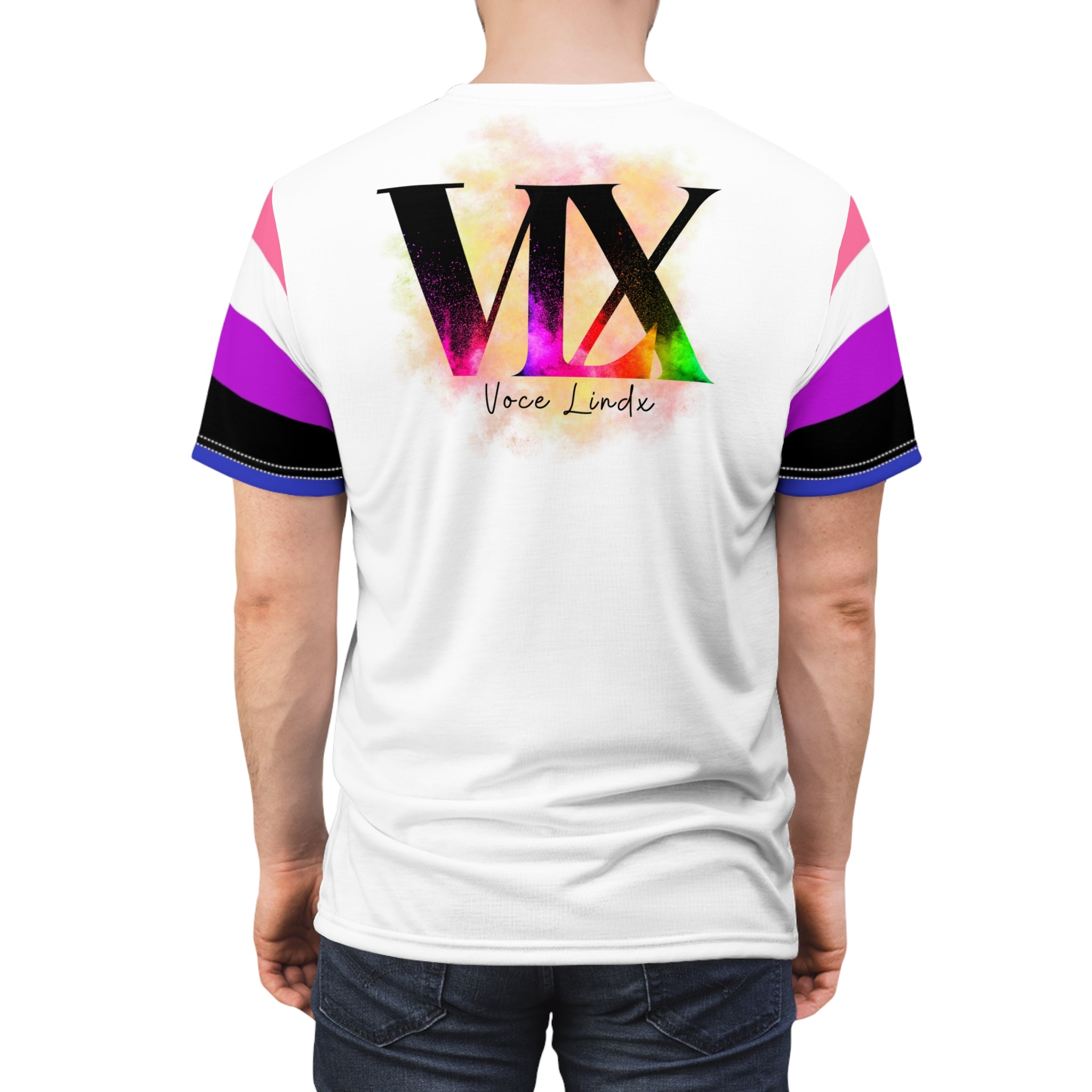Genderqueer Pride VLX Tee – Gender-Free, Lightweight Microfiber Knit, Inclusive LGBTQIA+ Fashion | Voce Lindx