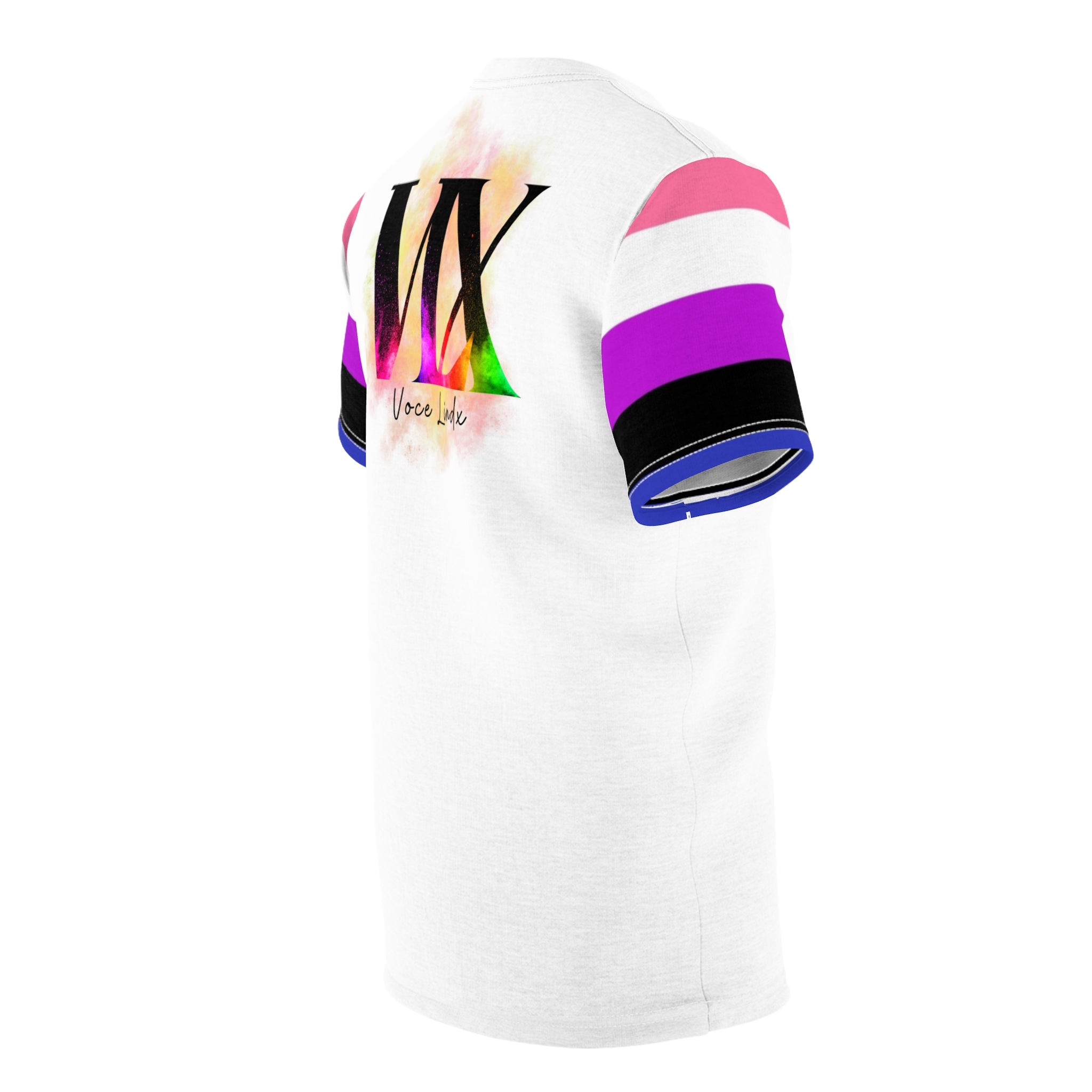 Genderqueer Pride VLX Tee – Gender-Free, Lightweight Microfiber Knit, Inclusive LGBTQIA+ Fashion | Voce Lindx