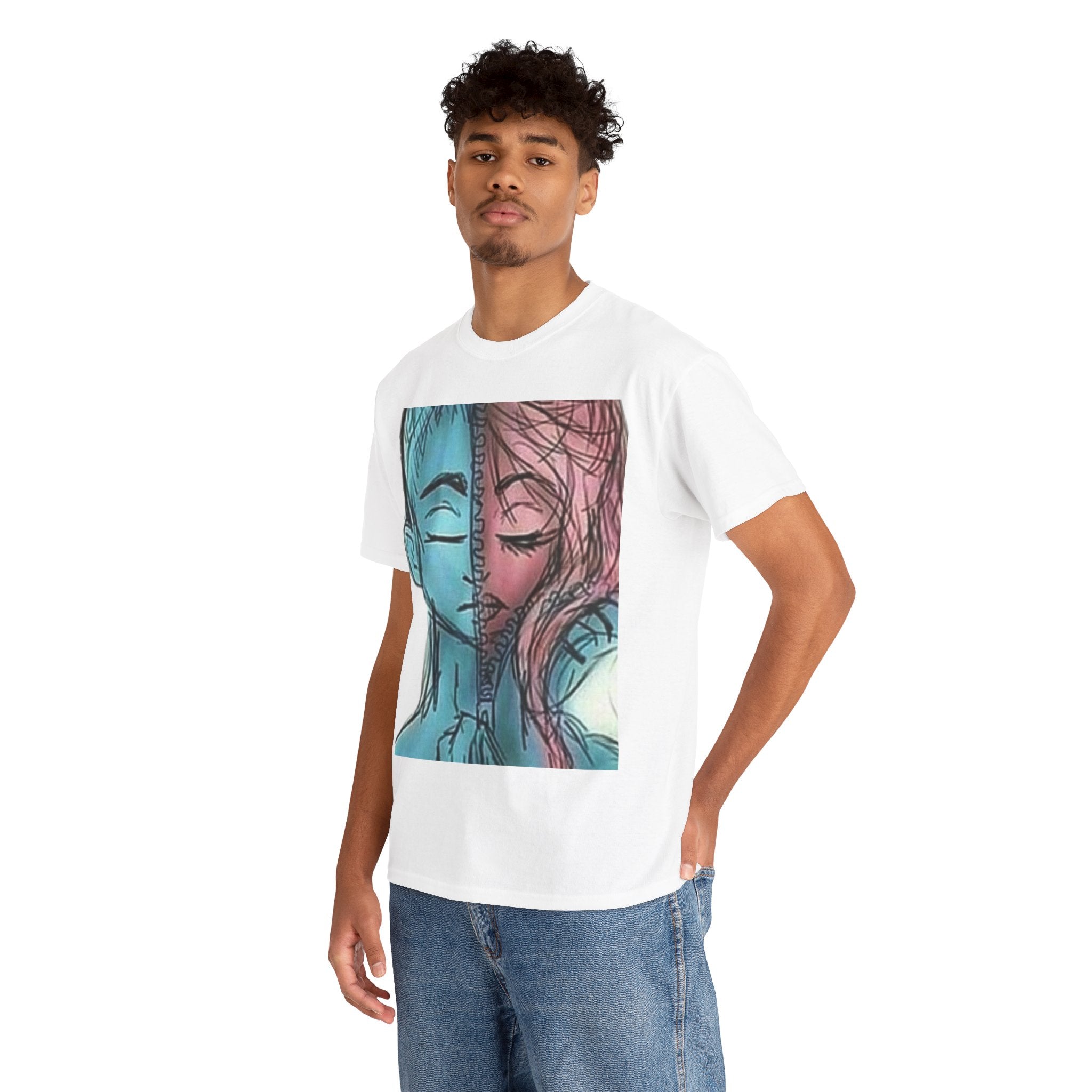 Gender-Free Heavy Cotton Tee – Classic Fit, 100% Cotton, Inclusive Basic Wardrobe Staple | Voce Lindx