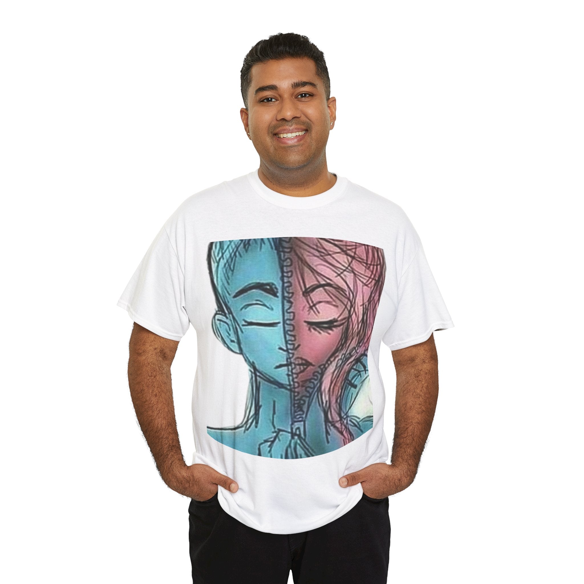 Gender-Free Heavy Cotton Tee – Classic Fit, 100% Cotton, Inclusive Basic Wardrobe Staple | Voce Lindx