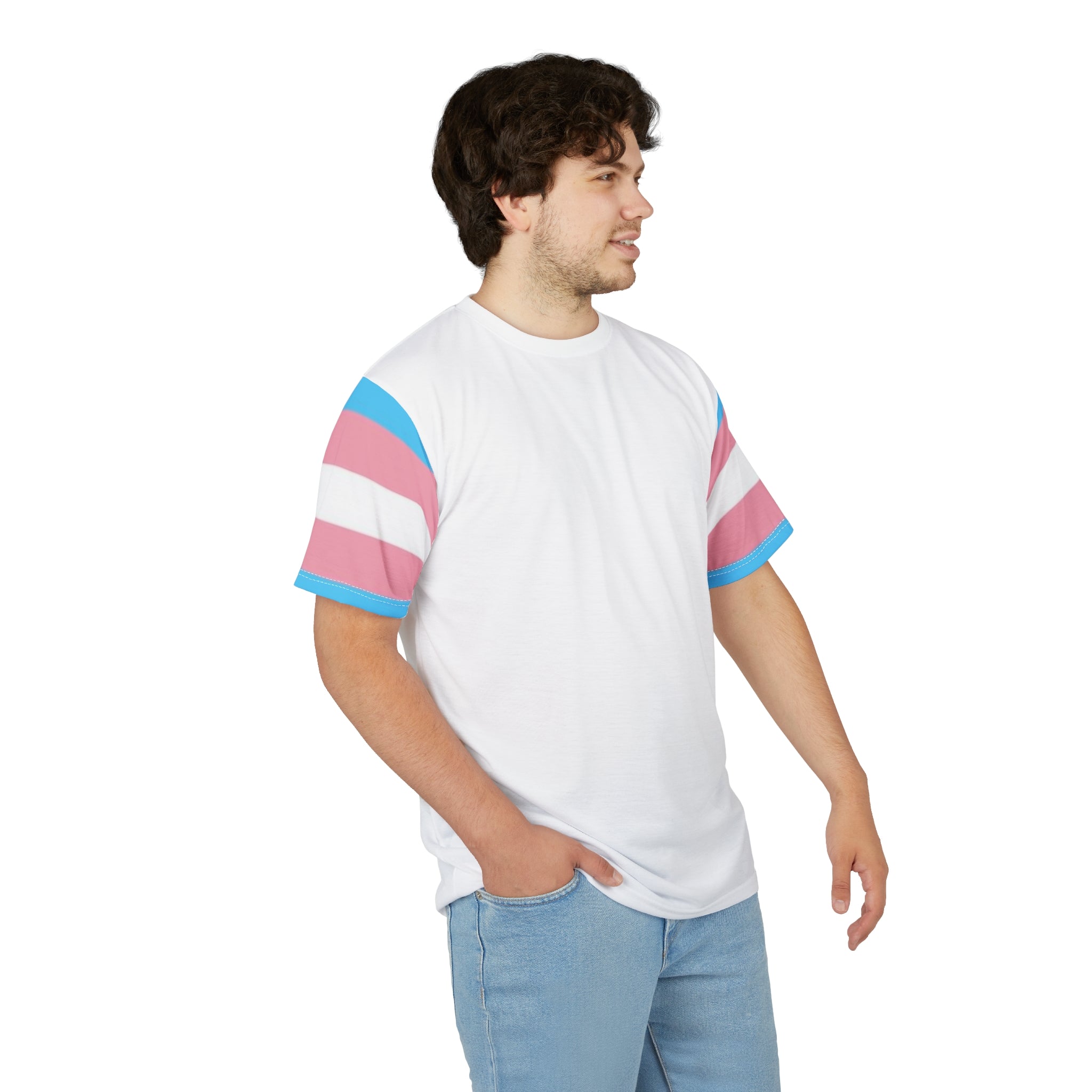 Trans Pride VLX T-Shirt – Lightweight Microfiber Knit, Inclusive LGBTQIA+ Fashion | Voce Lindx