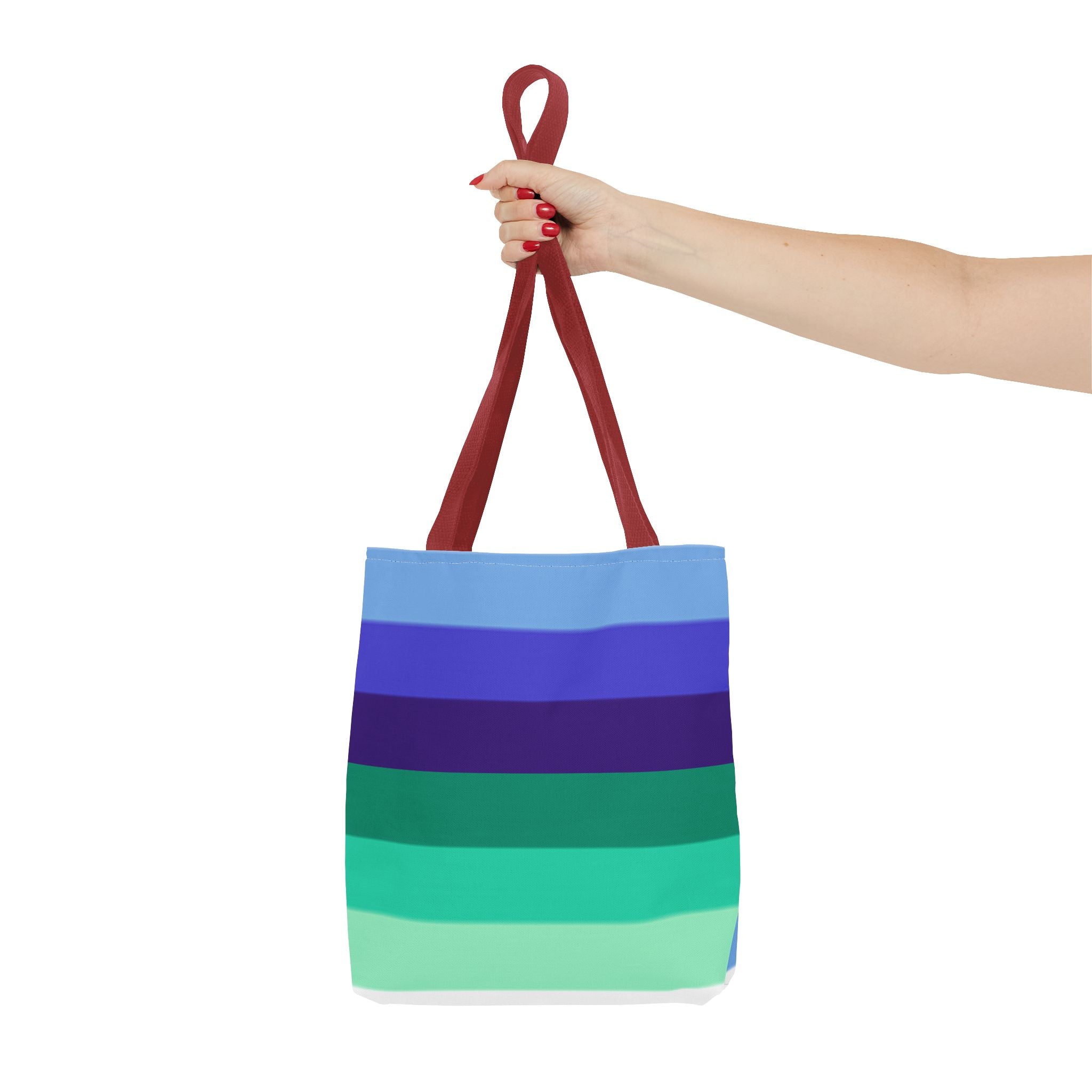 Gay Pride Flag Tote Bag – Durable Polyester, Multiple Sizes & Handle Colors | Inclusive LGBTQIA+ Accessory | Voce Lindx