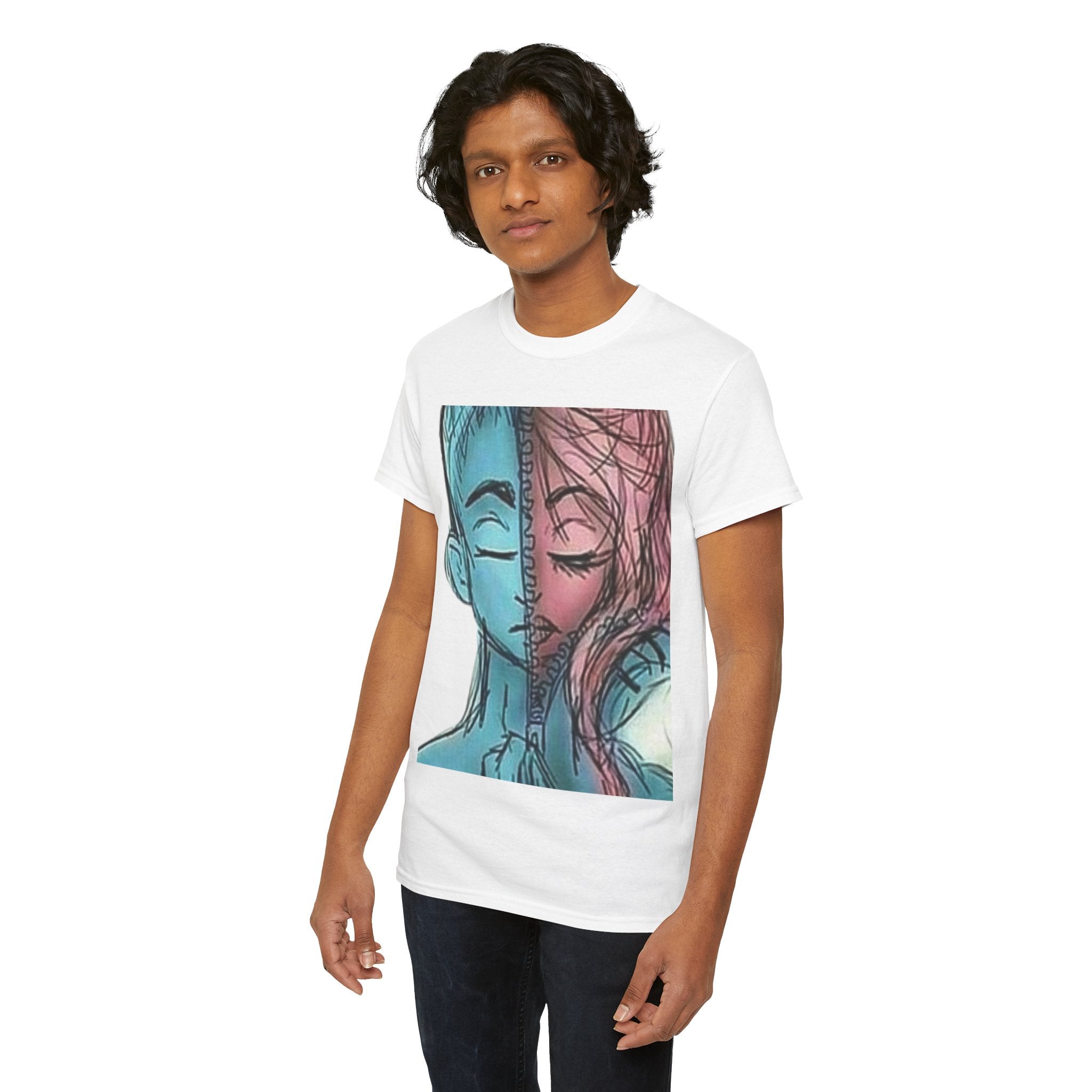 Gender-Free Heavy Cotton Tee – Classic Fit, 100% Cotton, Inclusive Basic Wardrobe Staple | Voce Lindx
