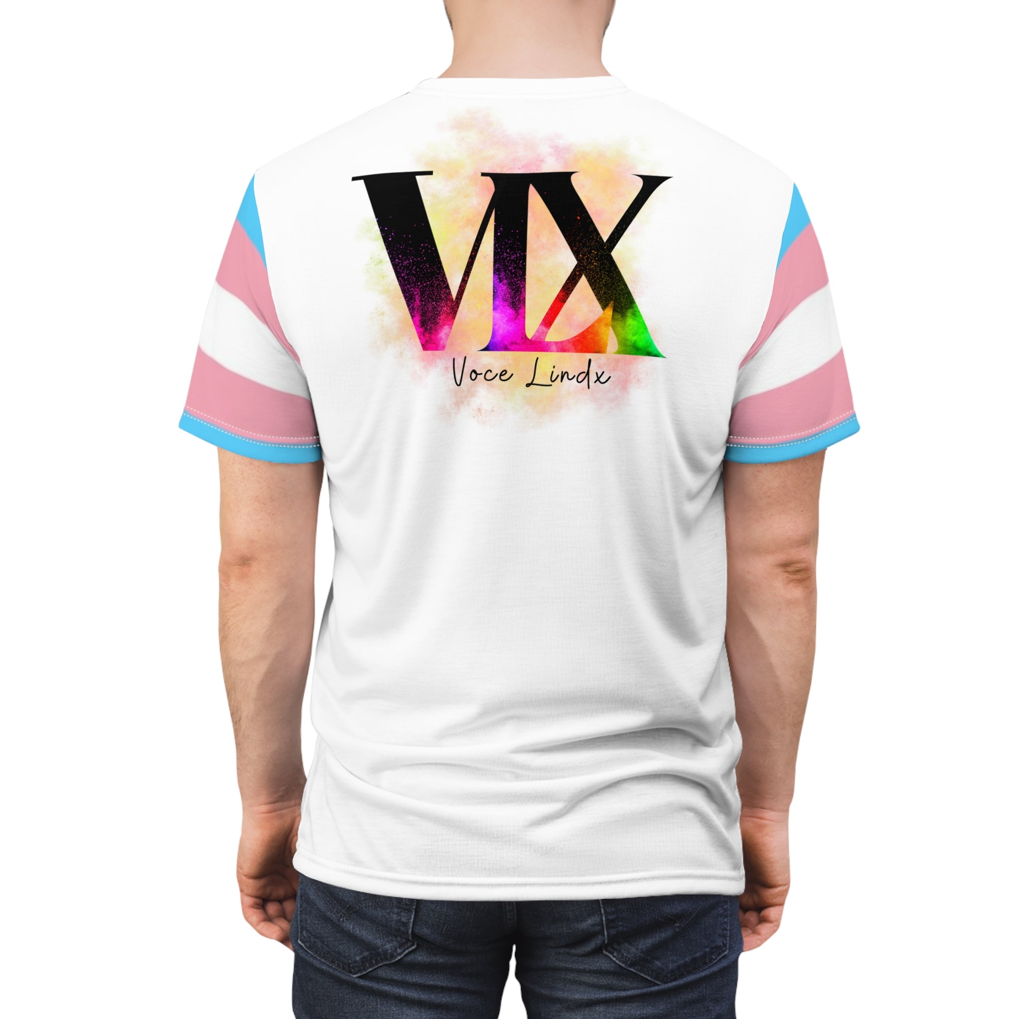 Trans Pride VLX T-Shirt – Lightweight Microfiber Knit, Inclusive LGBTQIA+ Fashion | Voce Lindx