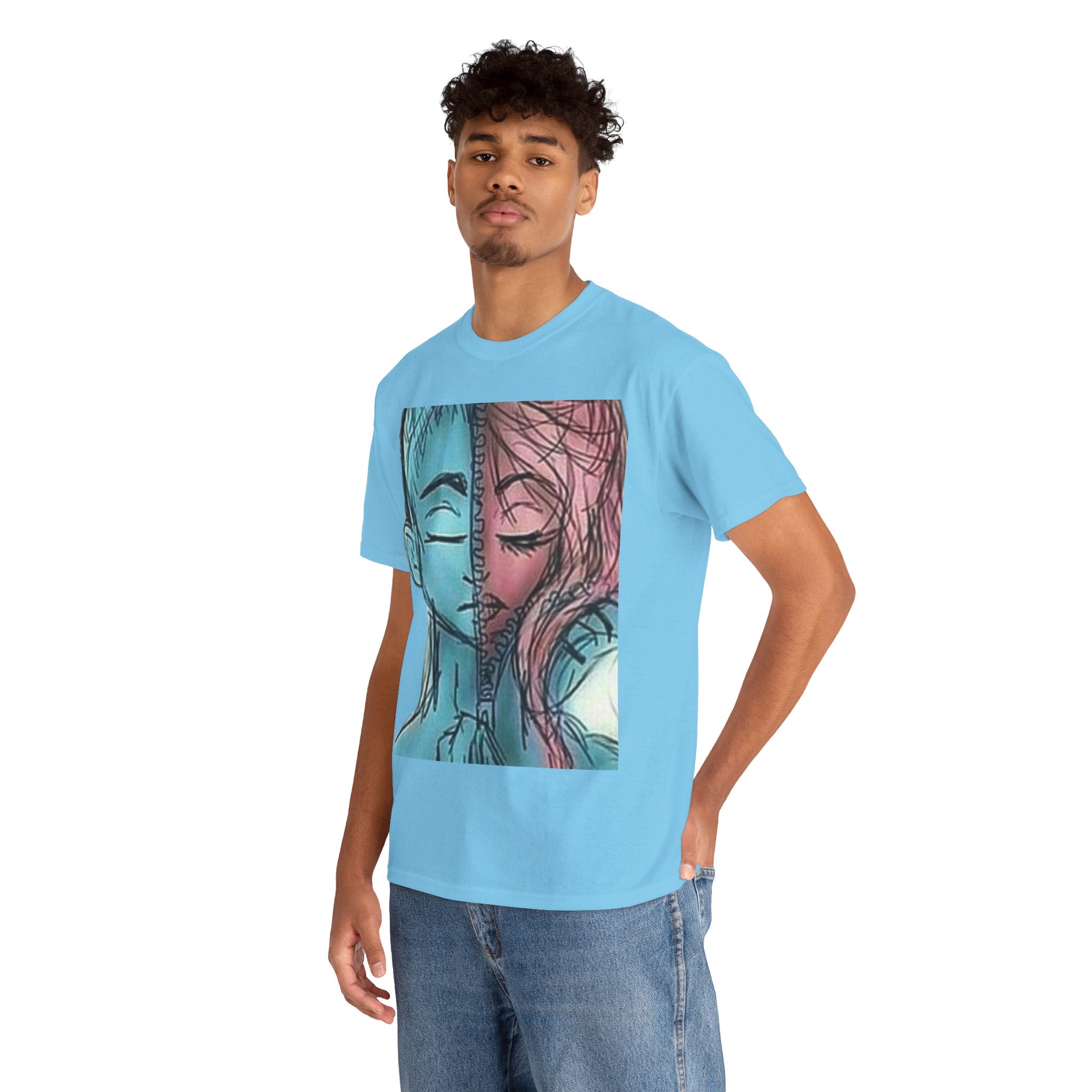 Gender-Free Heavy Cotton Tee – Classic Fit, 100% Cotton, Inclusive Basic Wardrobe Staple | Voce Lindx