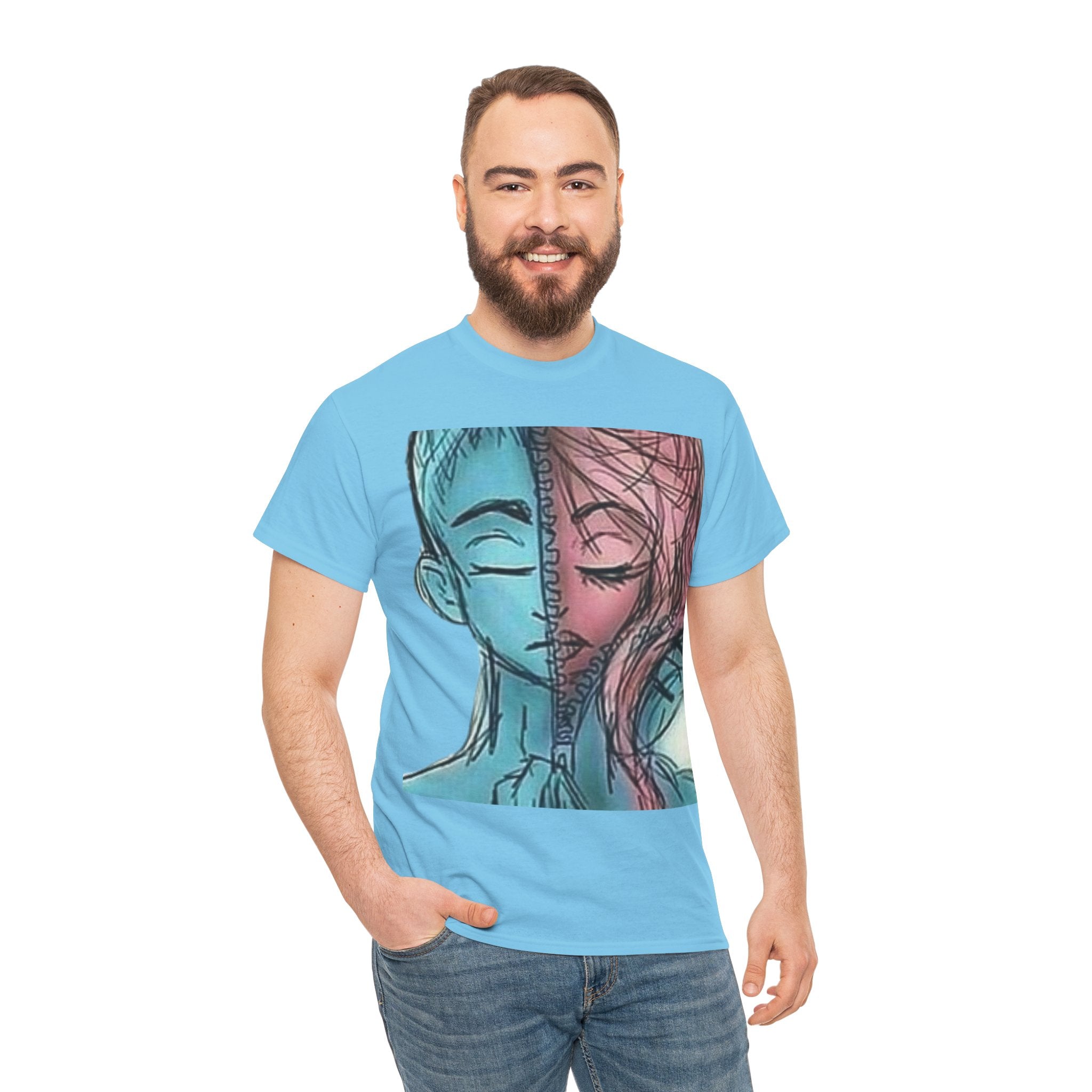 Gender-Free Heavy Cotton Tee – Classic Fit, 100% Cotton, Inclusive Basic Wardrobe Staple | Voce Lindx
