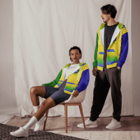 Brazil Flag Zip Hoodie – Soft Recycled Blend, Metal Zip & Front Pockets | Statement Pride Wear by Voce Lindx