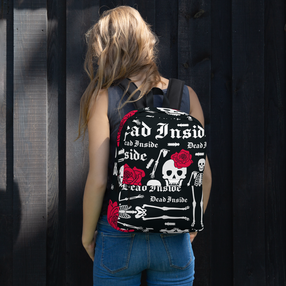 Dead Inside Backpack – Exclusive Print, Vegan & Eco-Friendly, Water-Resistant | Voce Lindx
