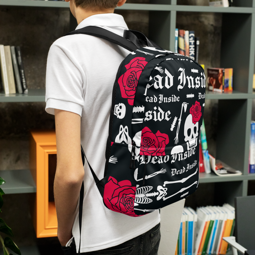 Dead Inside Backpack – Exclusive Print, Vegan & Eco-Friendly, Water-Resistant | Voce Lindx
