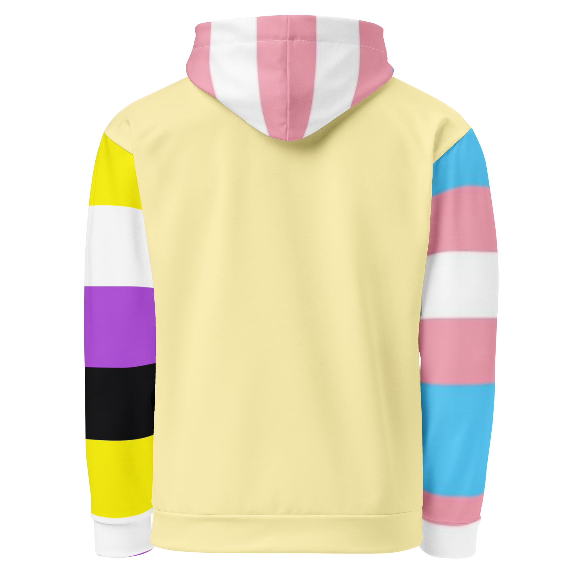 Trans + Non-Binary Flag Hoodie – Inclusive Pride Fashion | Comfortable & Gender-Free Statement Wear