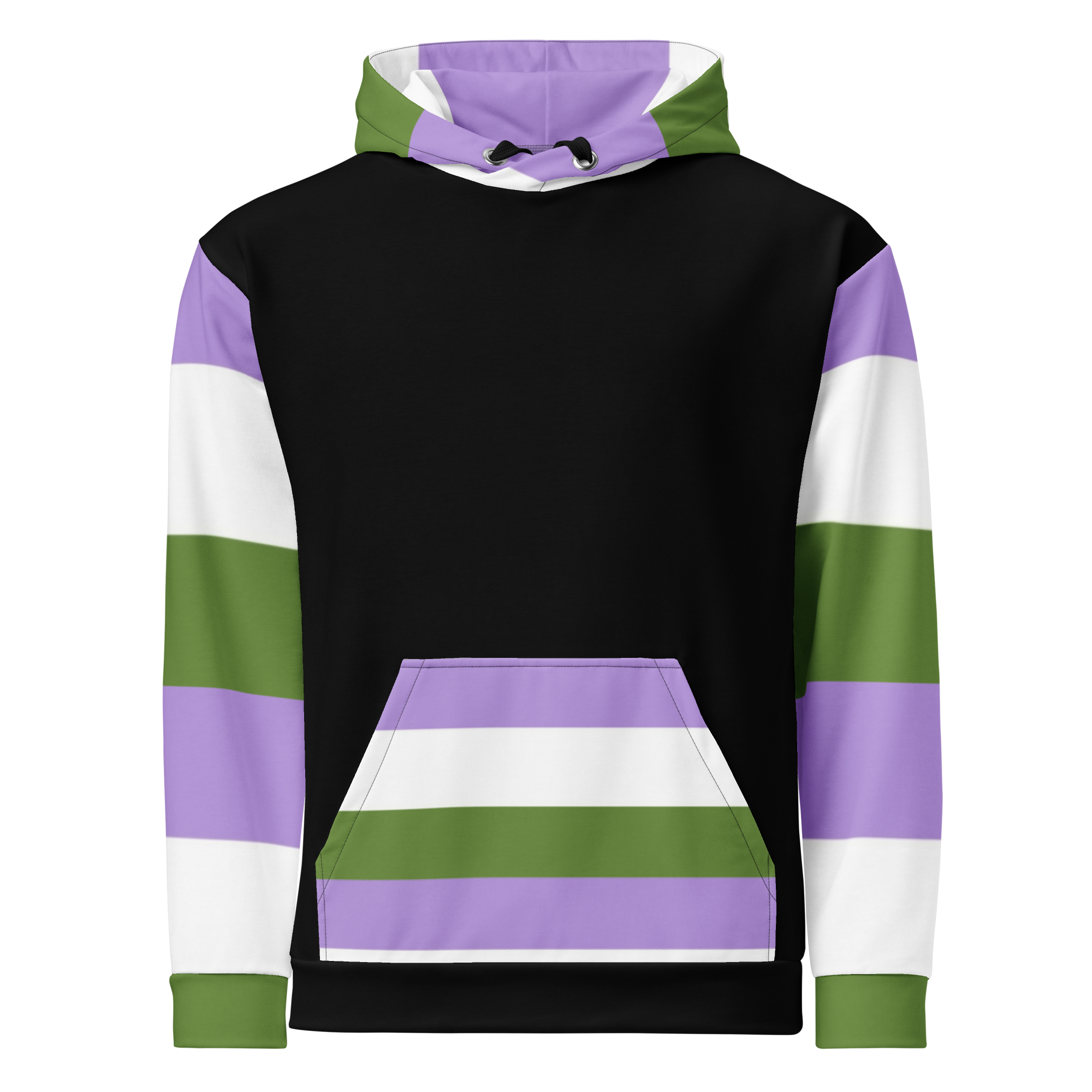 Genderqueer Pride Hoodie – Empowering Statement Design | Soft & Durable Fit