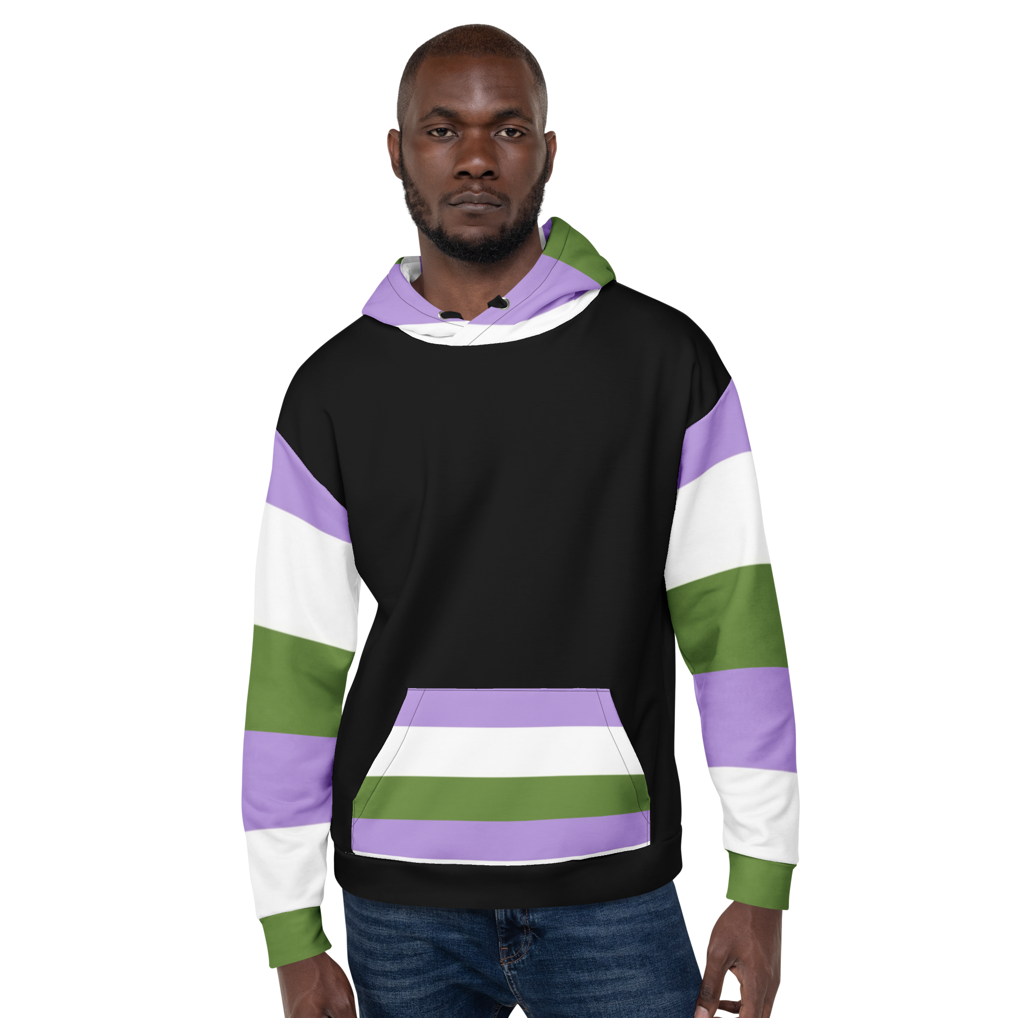 Genderqueer Pride Hoodie – Empowering Statement Design | Soft & Durable Fit
