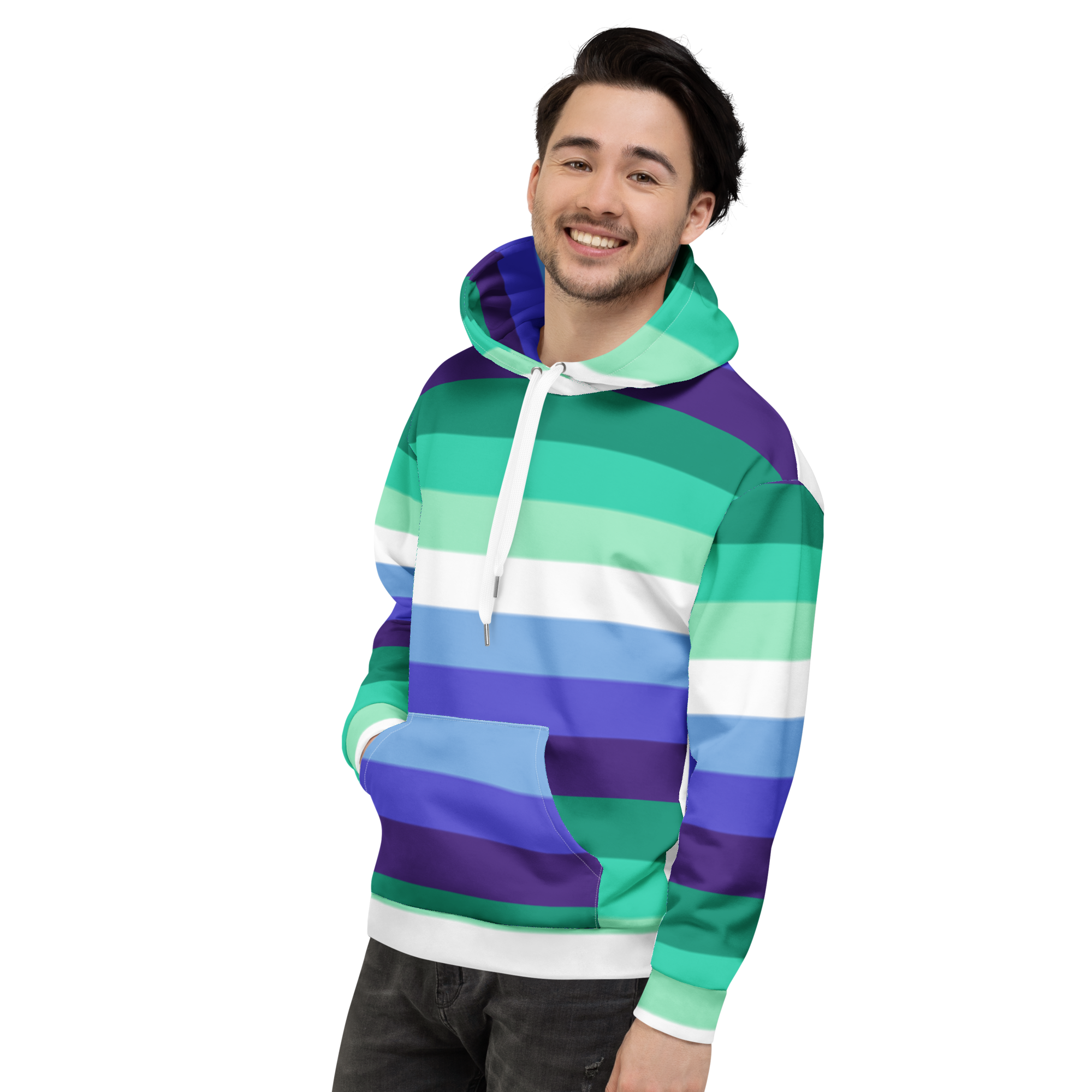 Gay Pride Flag Hoodie – Rainbow Print | Comfortable Inclusive Fit