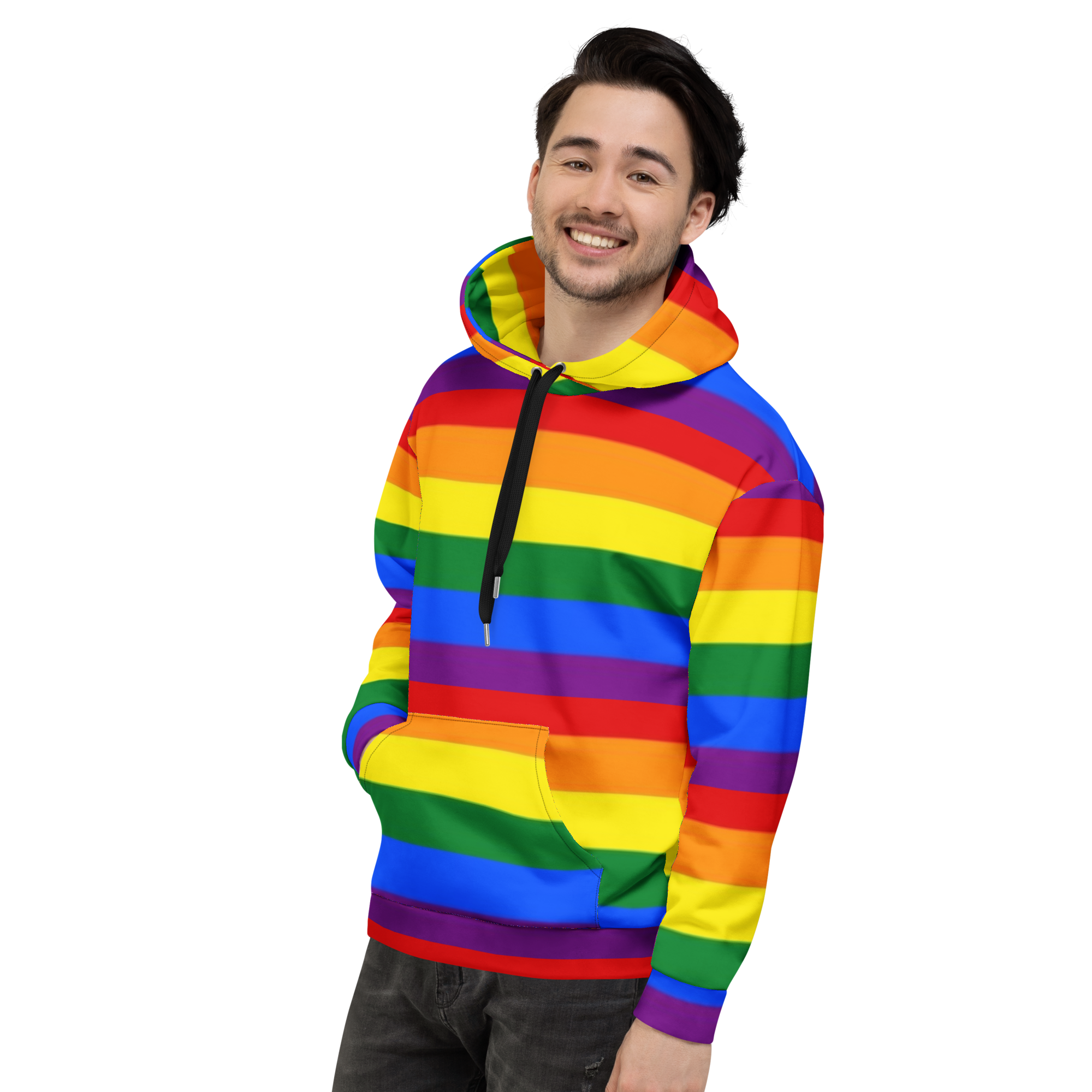 LGBTQ+ Rainbow Pride Flag Hoodie – Colourful, Inclusive & Comfortable Statement Wear