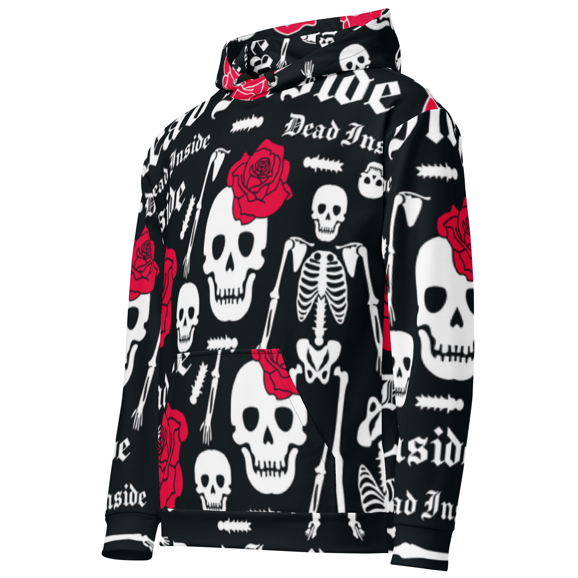 Skull & Flowers Hoodie – “They” Identity Design | Bold & Inclusive