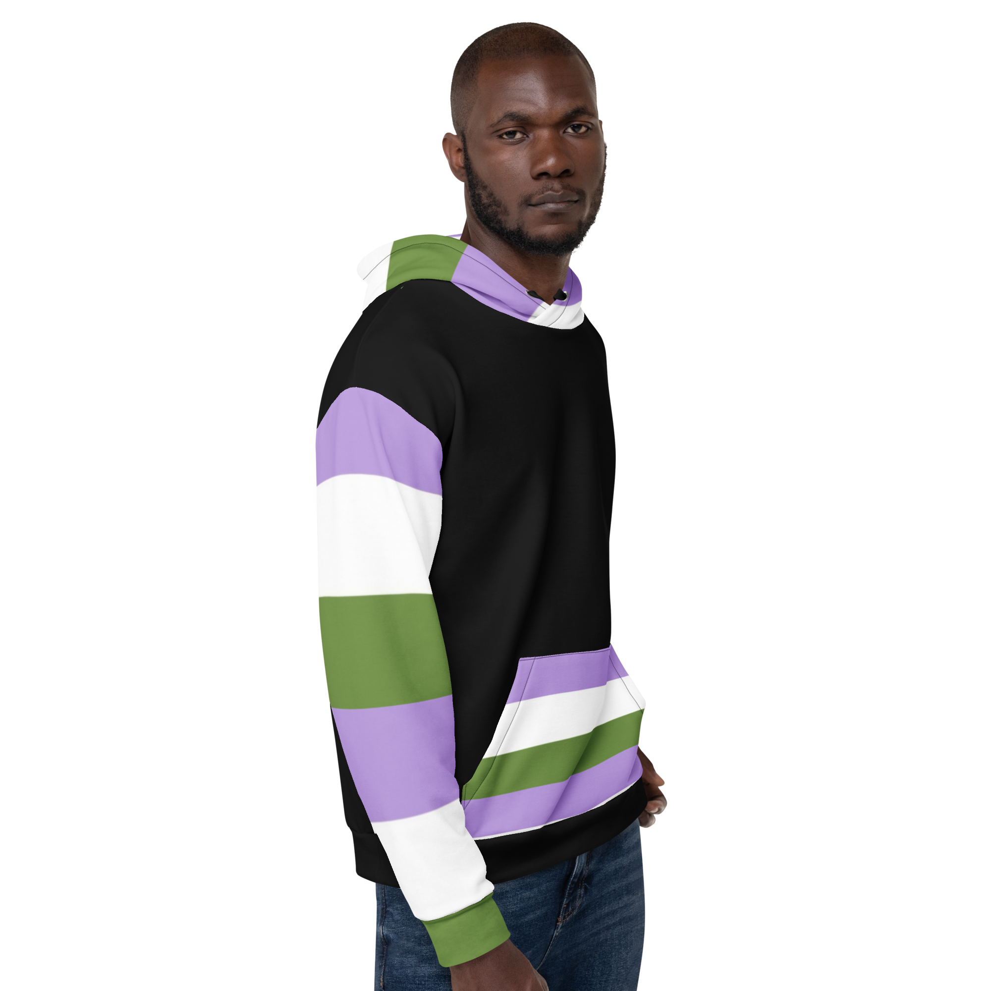 Genderqueer Pride Hoodie – Empowering Statement Design | Soft & Durable Fit