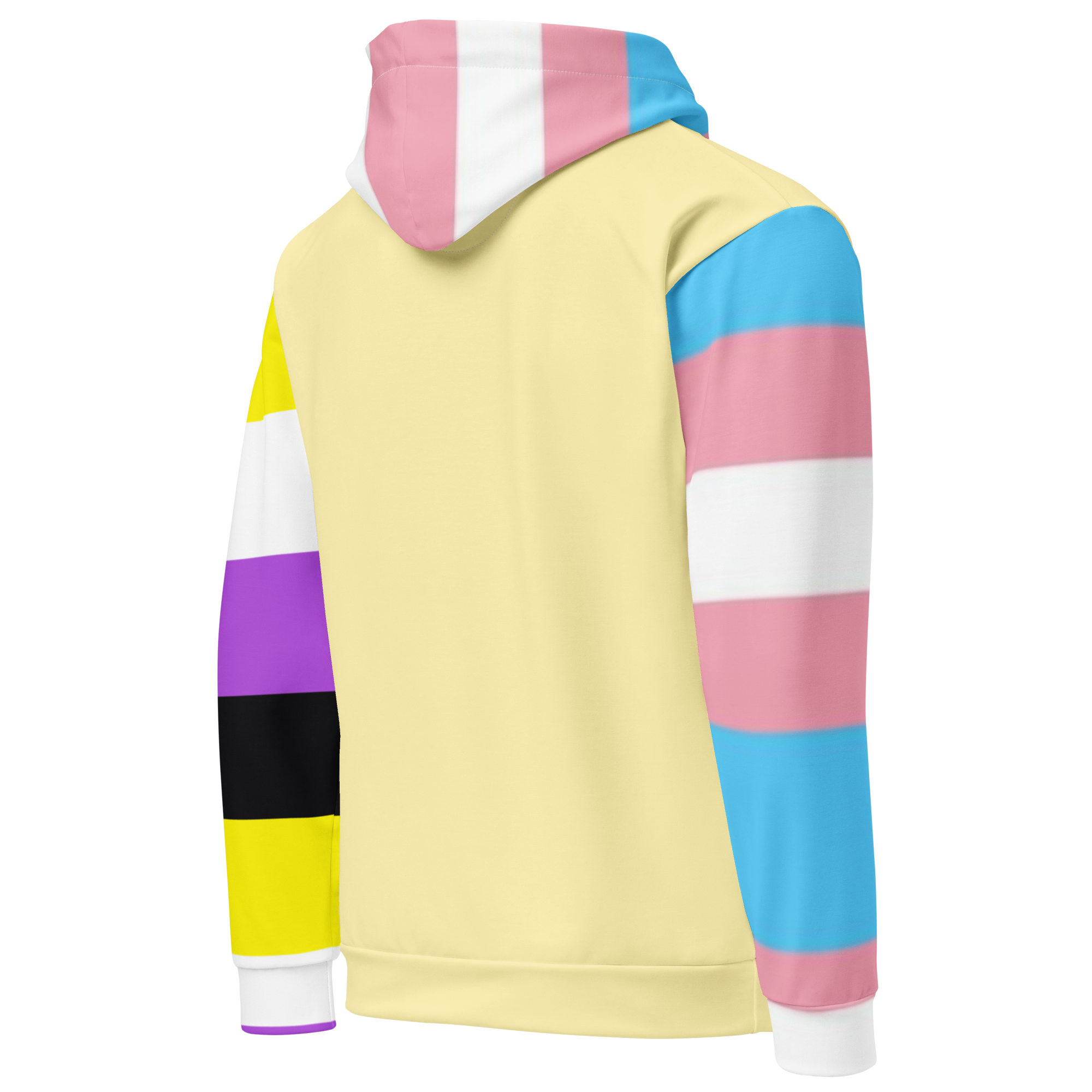 Trans + Non-Binary Flag Hoodie – Inclusive Pride Fashion | Comfortable & Gender-Free Statement Wear