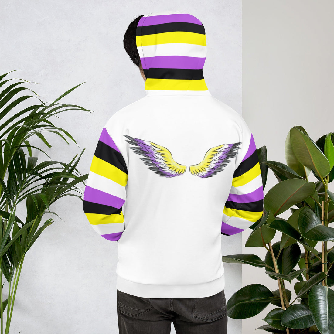 “Gender Is Over” Hoodie – Diverse Pride Flag Design | Recycled, Comfortable & Inclusive Fit