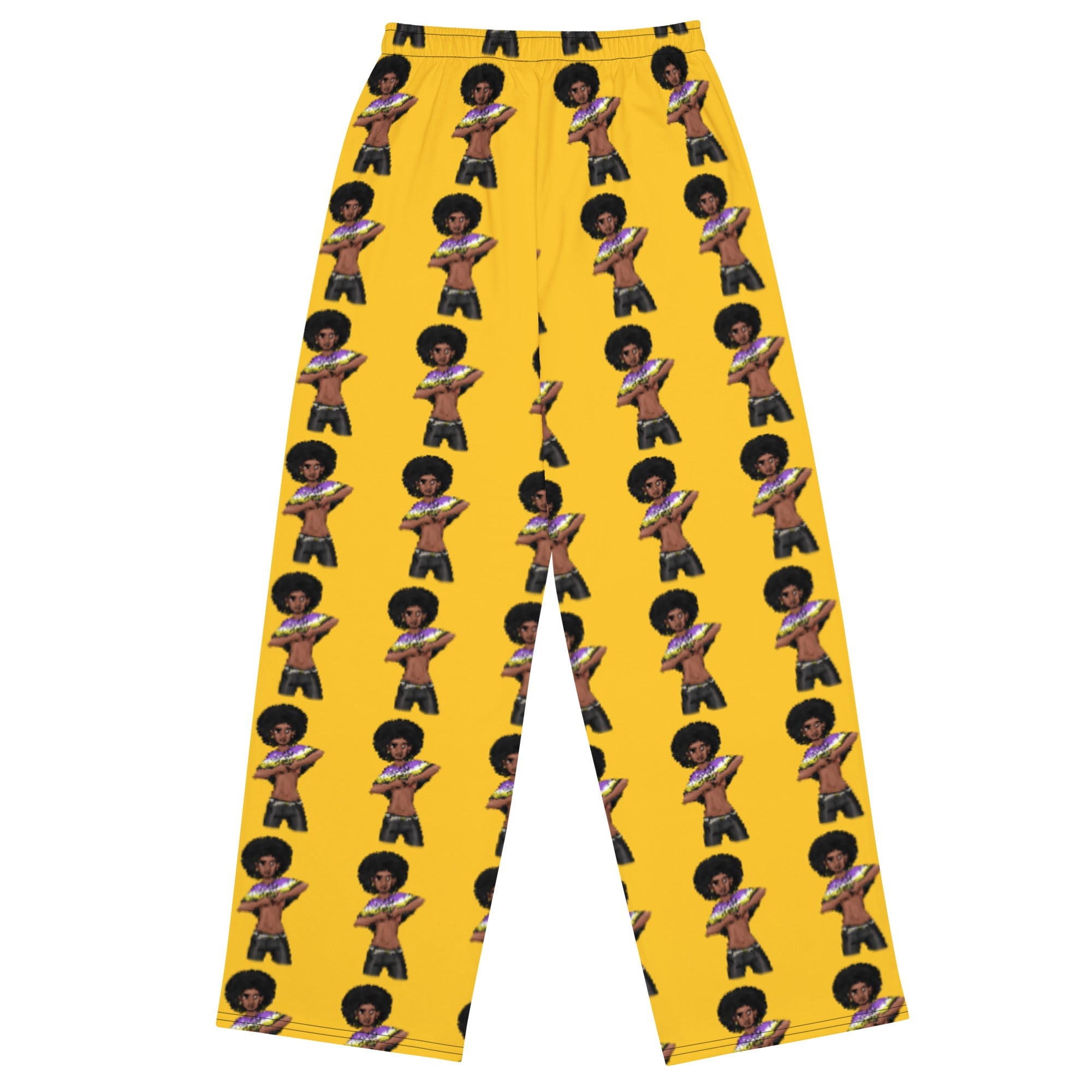 Intersex Pride Flag Wide-Leg Trousers – Comfortable, Colourful, and Inclusive Statement Wear