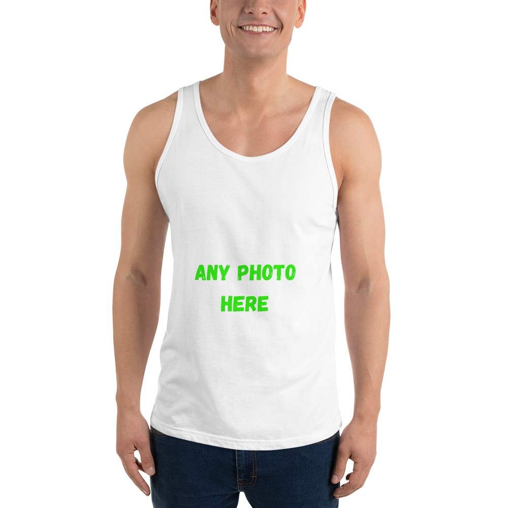 VOCE LINDX Short Sleeve T‑Shirt – Upload Your Photo or Image – 100 % Cotton Jersey, Personalised & Comfortable