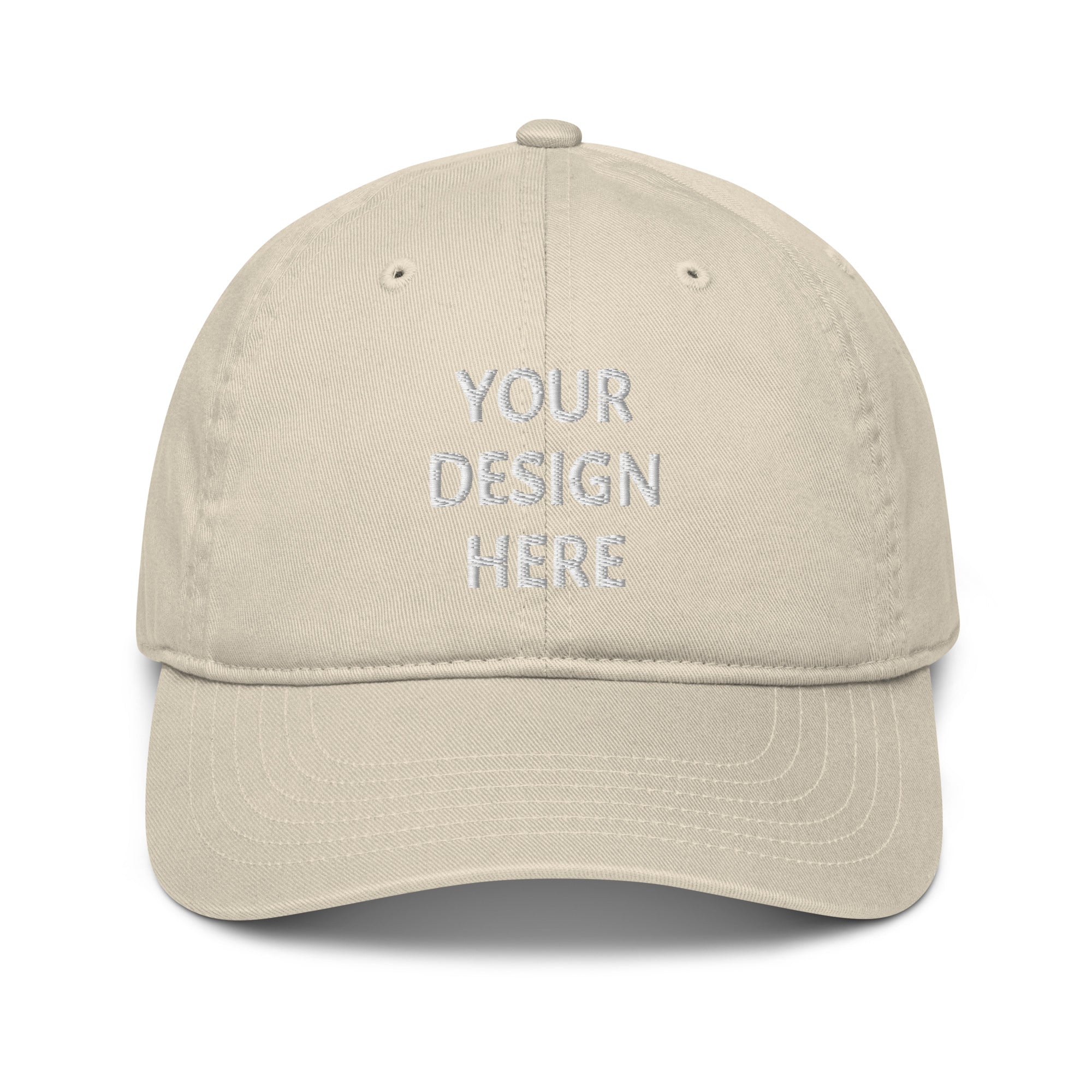 VOCE LINDX Organic Hat – Custom Design or Text – 100 % Organic Cotton Cap, Eco‑Friendly & Personalised