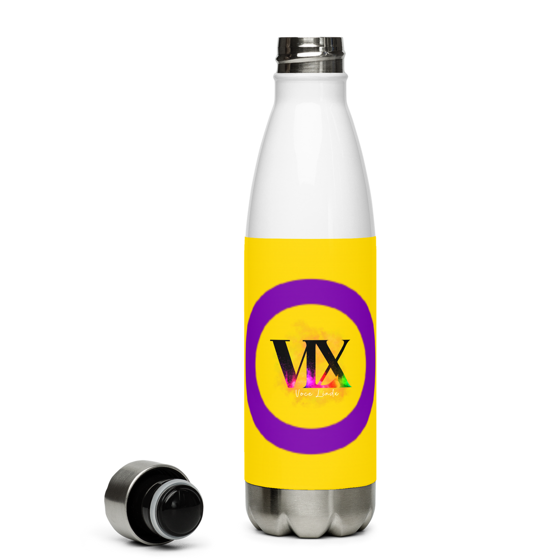 Intersex Pride Flag Stainless Steel Water Bottle – 500ml BPA-Free Reusable Insulated Flask | LGBTQIA+ Visibility Design