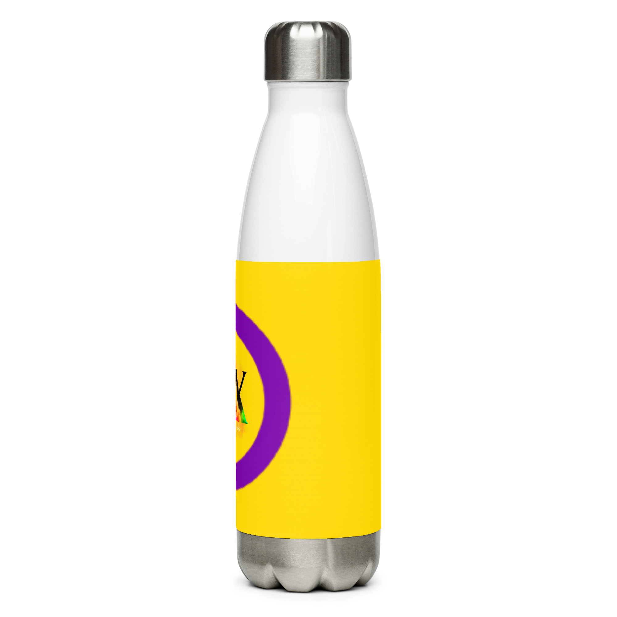 Intersex Pride Flag Stainless Steel Water Bottle – 500ml BPA-Free Reusable Insulated Flask | LGBTQIA+ Visibility Design
