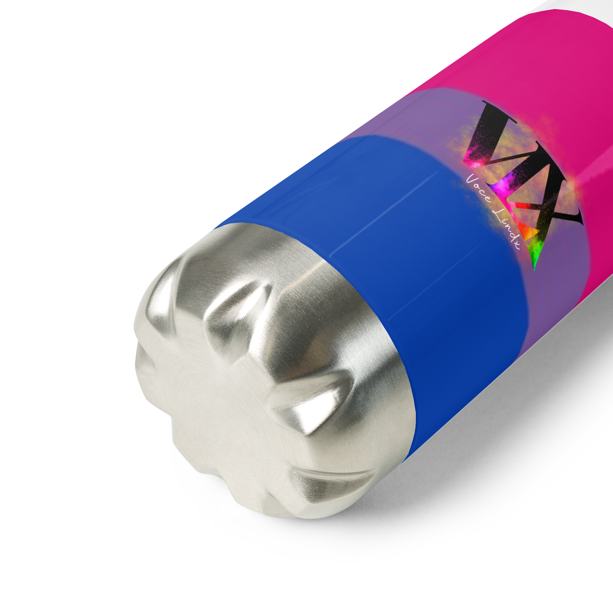 VOCE LINDX Bisexual Flag Stainless Steel Water Bottle – 500ml Double-Walled, Leak-Proof, Gloss Finish