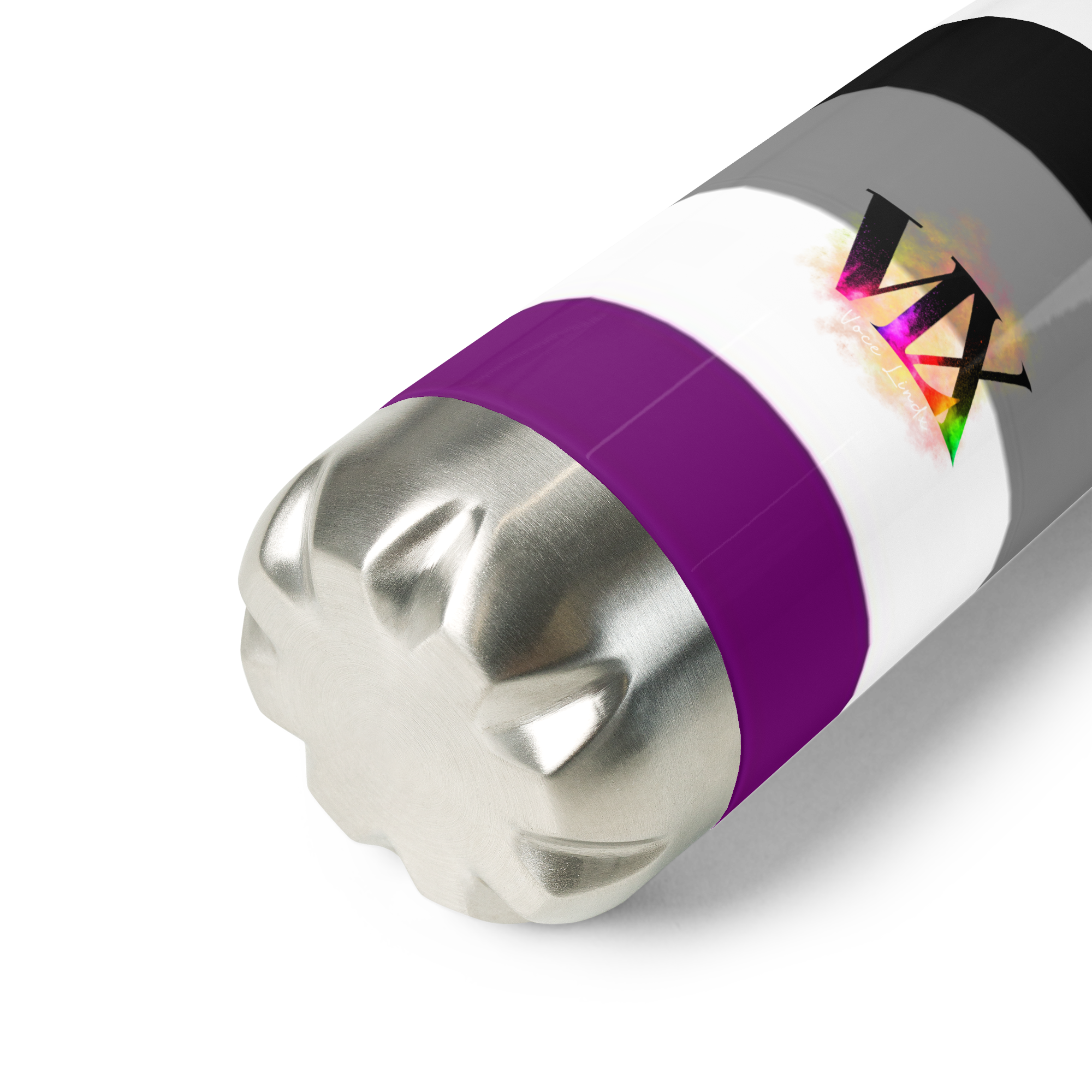 VOCE LINDX Asexual Flag Stainless Steel Water Bottle – 500 ml Vacuum-Insulated, Leak-Proof, Colourful Design