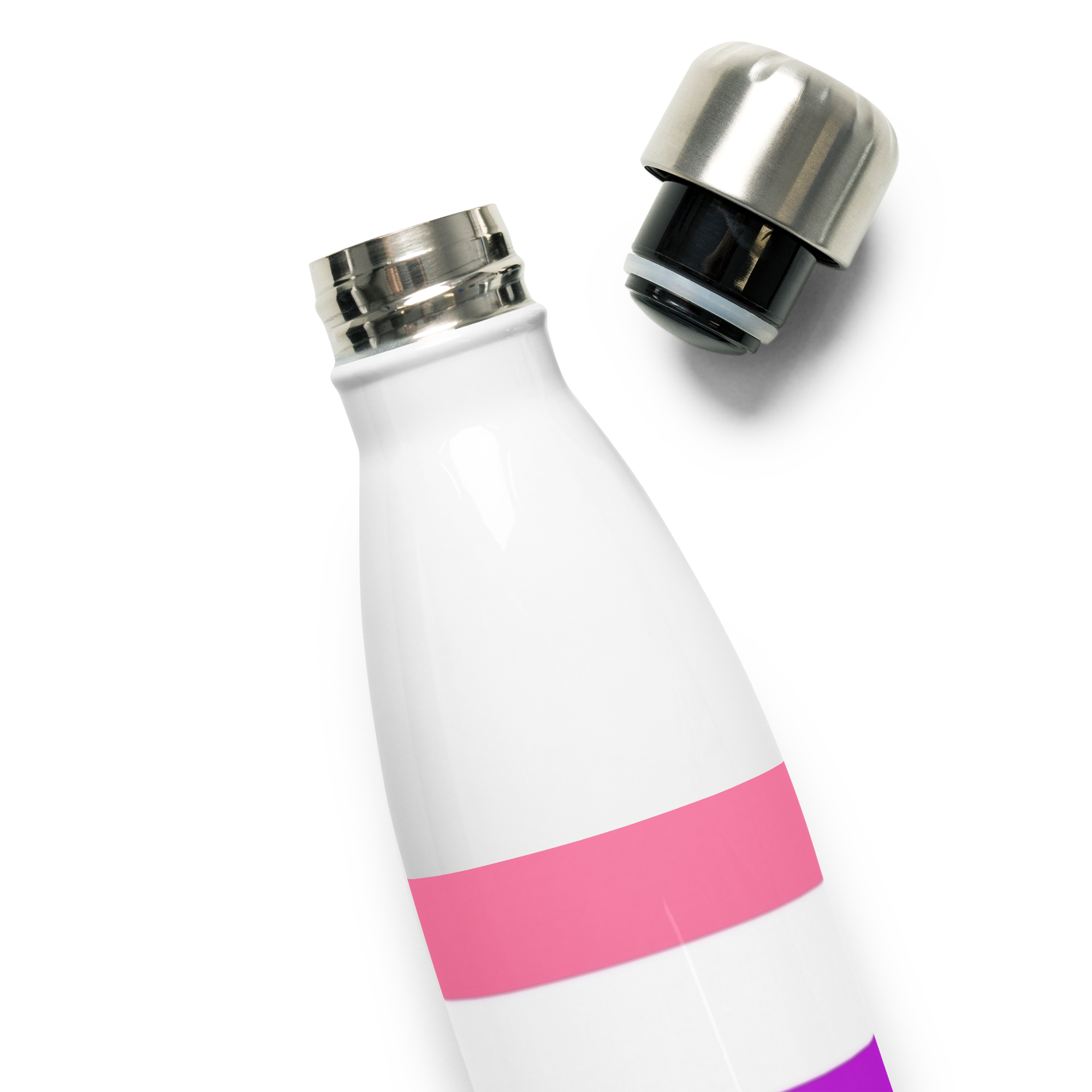 Genderfluid Pride Flag Stainless Steel Water Bottle – 500ml BPA-Free Insulated Reusable Flask | LGBTQIA+ Visibility Edition