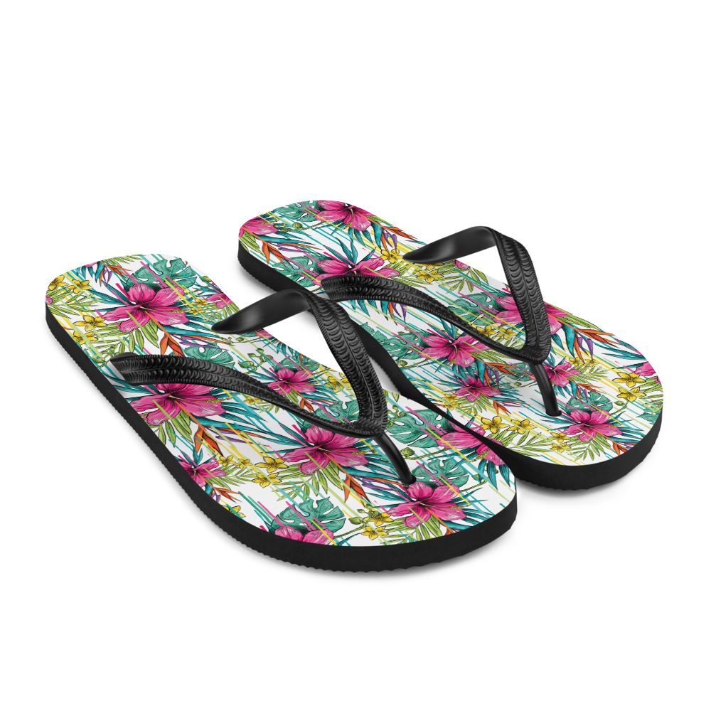 VOCE LINDX Pink Flower Flip Flops – Floral Design, Cushioned Sole & Non-slip Grip – Lightweight Summer Footwear
