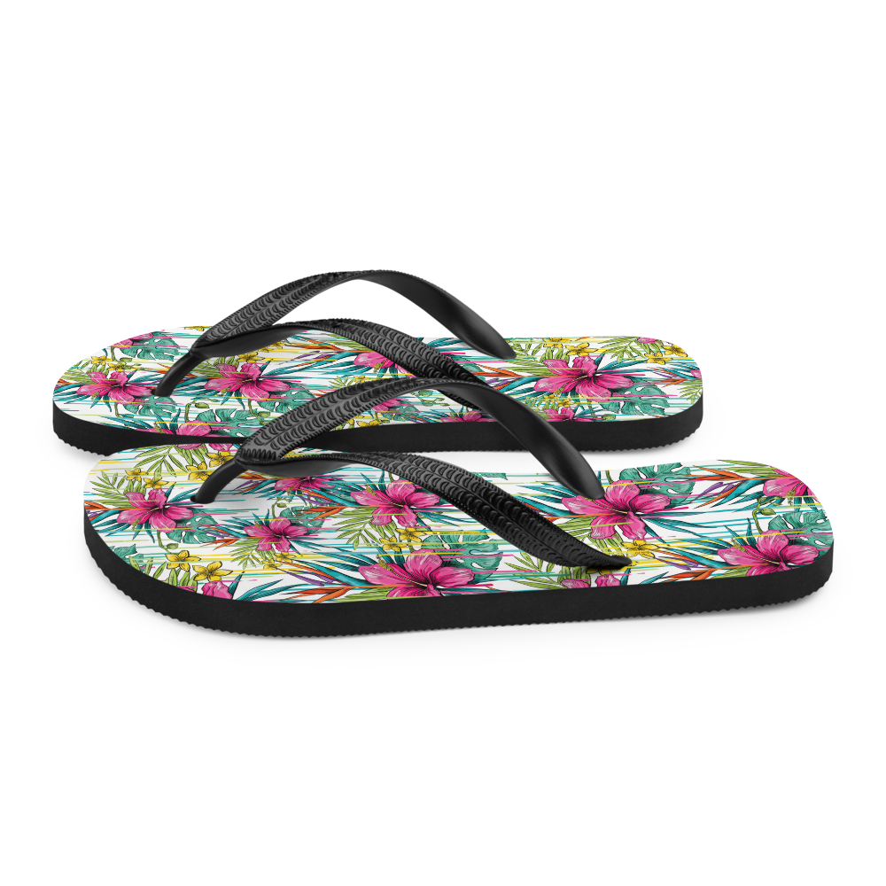 VOCE LINDX Pink Flower Flip Flops – Floral Design, Cushioned Sole & Non-slip Grip – Lightweight Summer Footwear