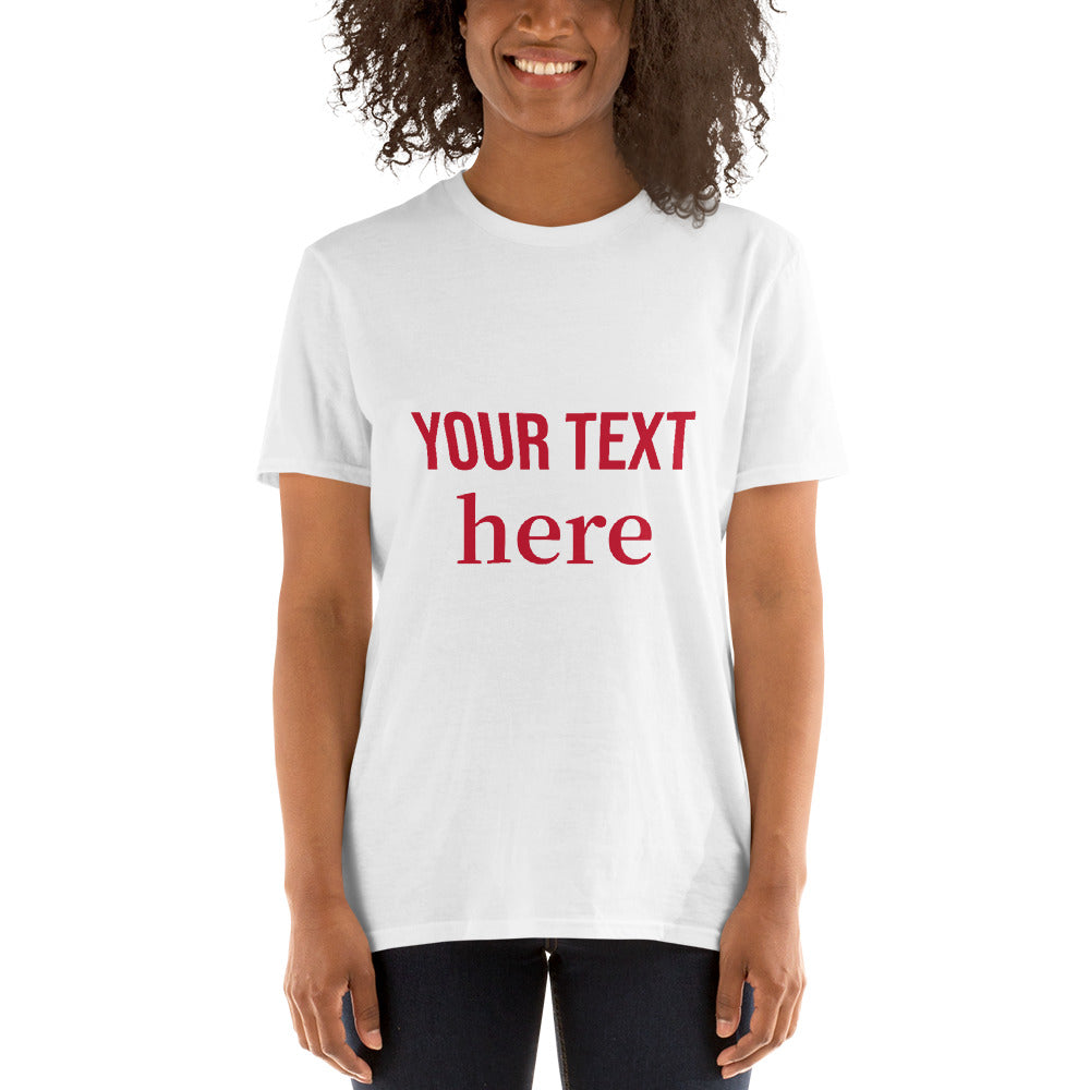 VOCE LINDX Short Sleeve Tee – Create Your Own Design – 100 % Cotton Jersey, Personalised & Comfortable
