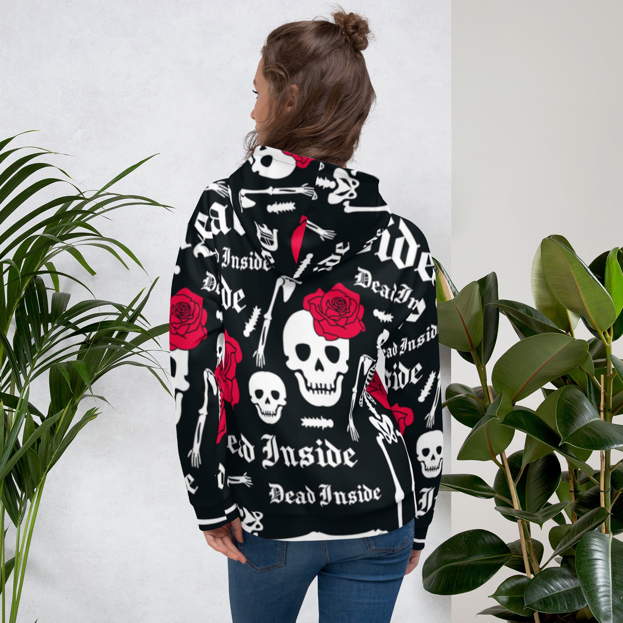 Skull & Flowers Hoodie – “They” Identity Design | Bold & Inclusive