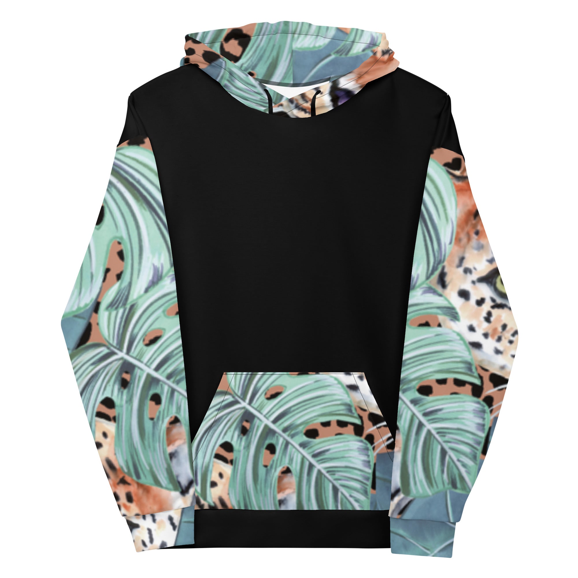 Jaguar and Leaf Hoodie – Statement Print for Bold Personalities