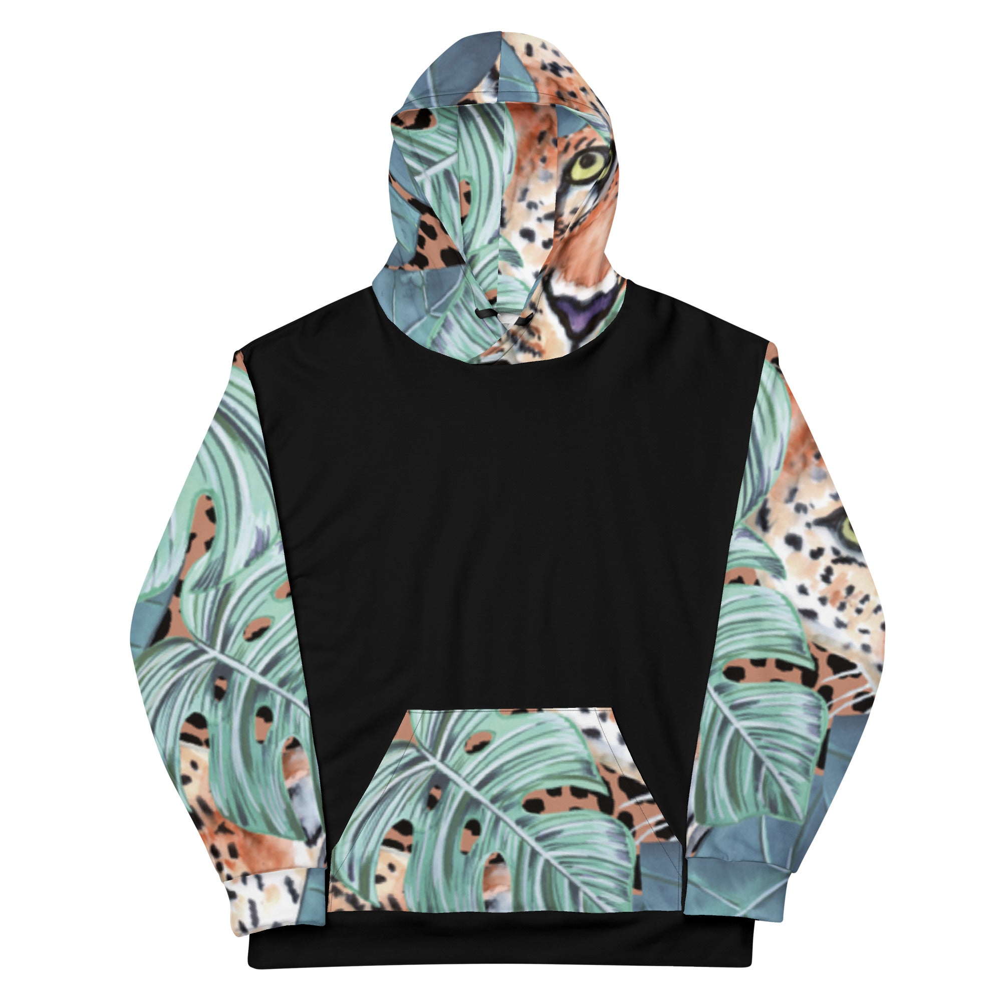Jaguar and Leaf Hoodie – Statement Print for Bold Personalities