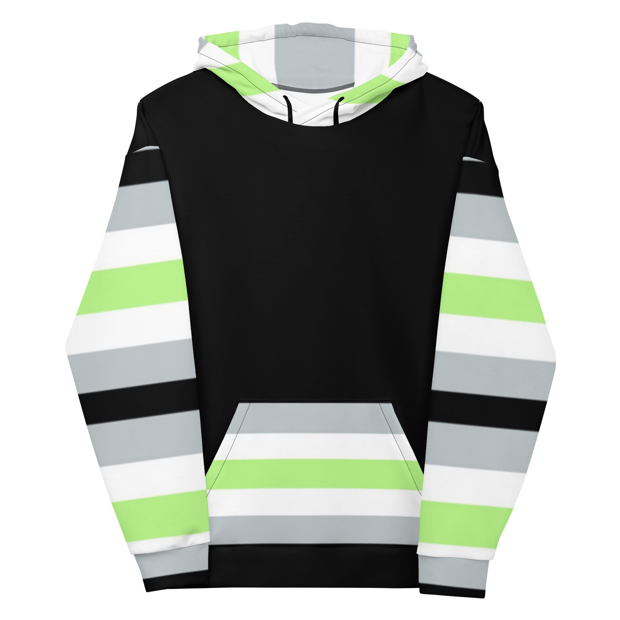 Agender Pride Flag Hoodie – Comfortable & Inclusive | Gender-Neutral Style