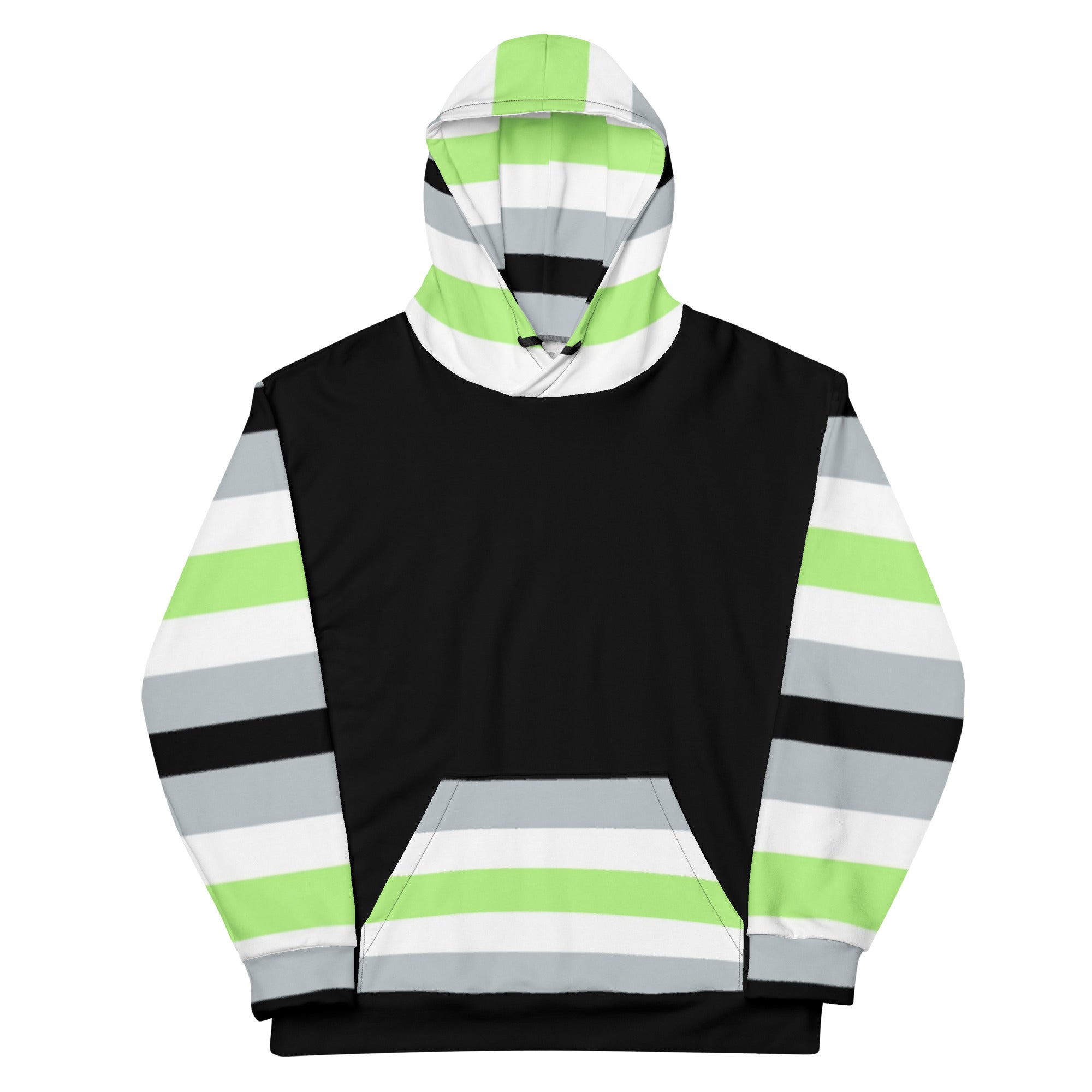 Agender Pride Flag Hoodie – Comfortable & Inclusive | Gender-Neutral Style