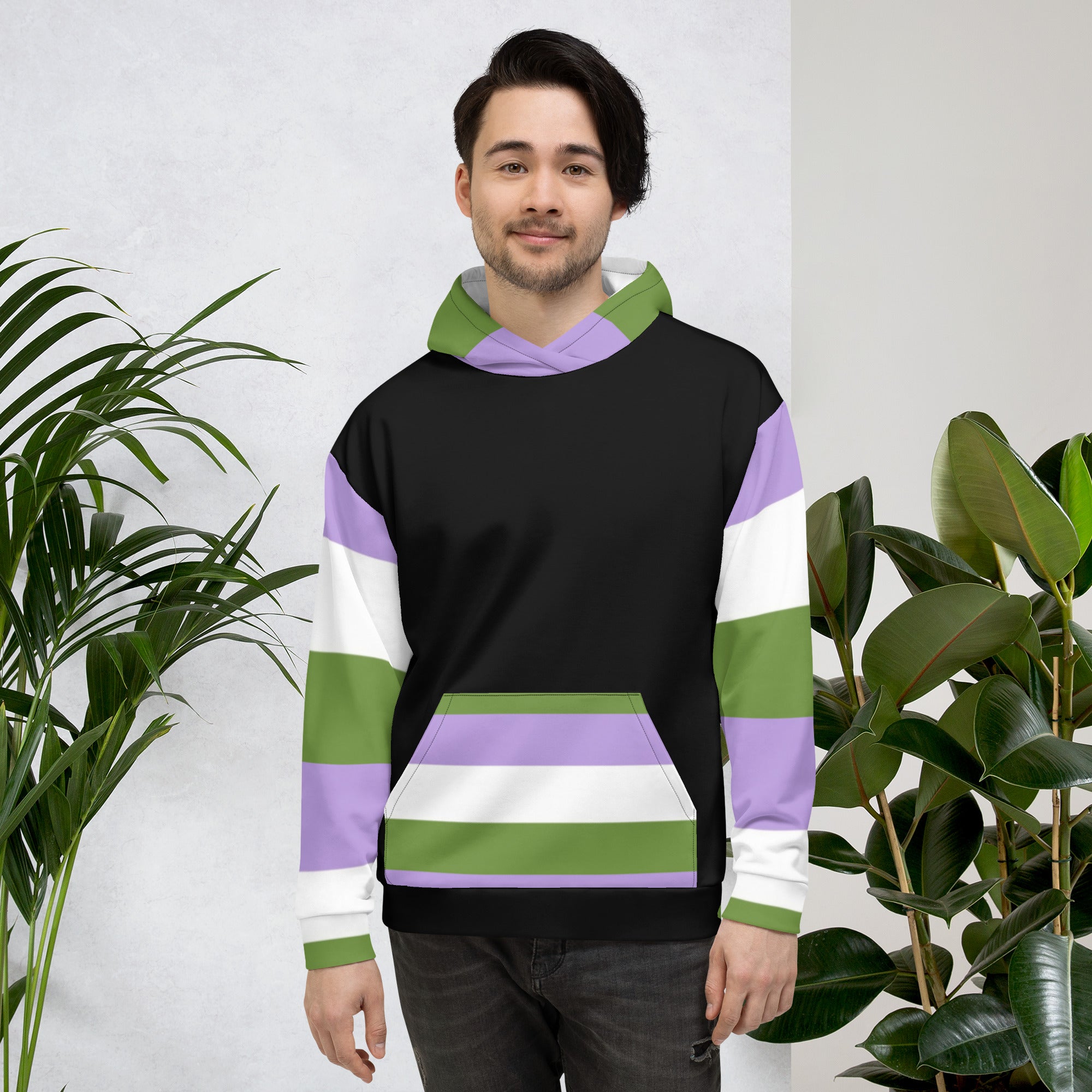 Genderqueer Pride Hoodie – Empowering Statement Design | Soft & Durable Fit