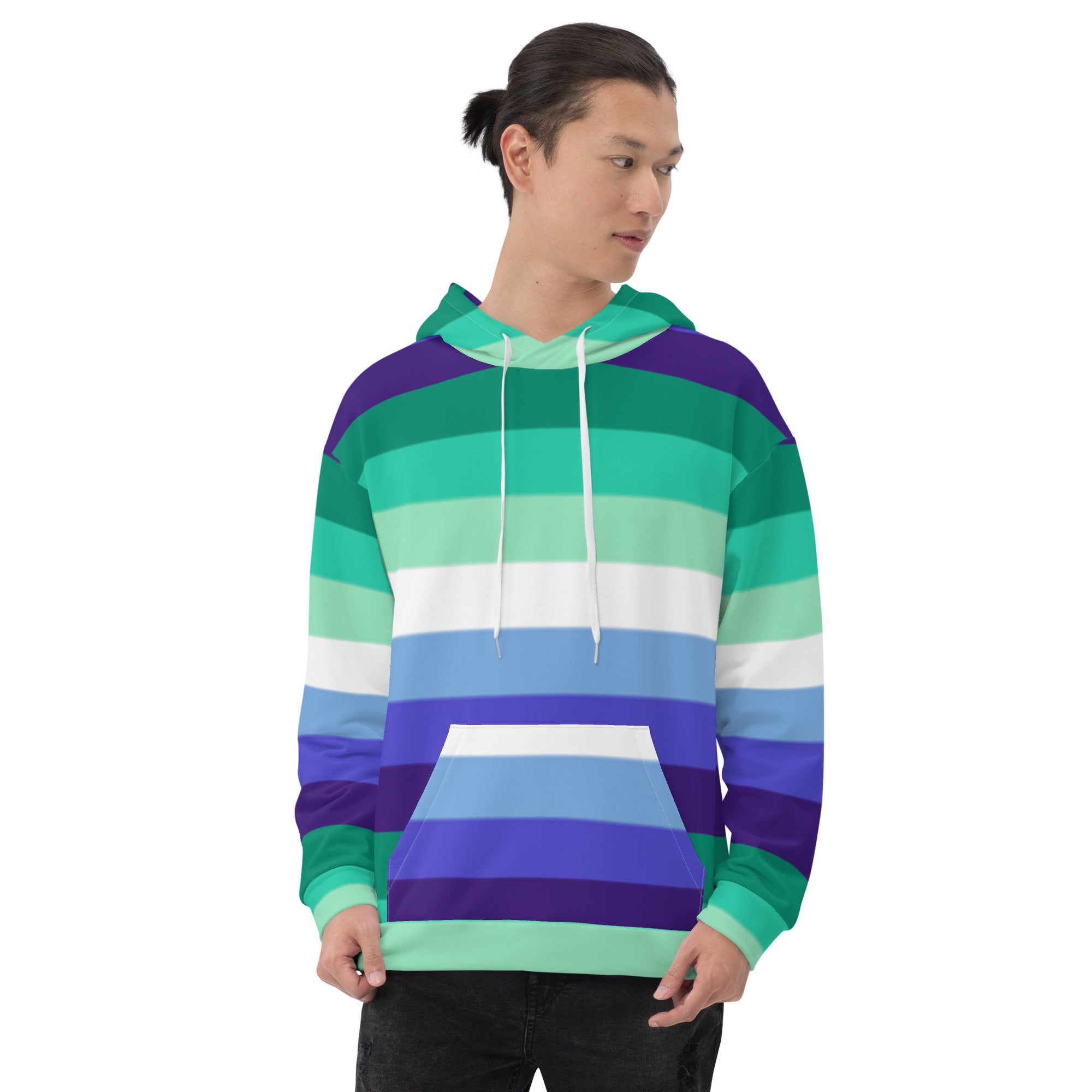 Gay Pride Flag Hoodie – Rainbow Print | Comfortable Inclusive Fit