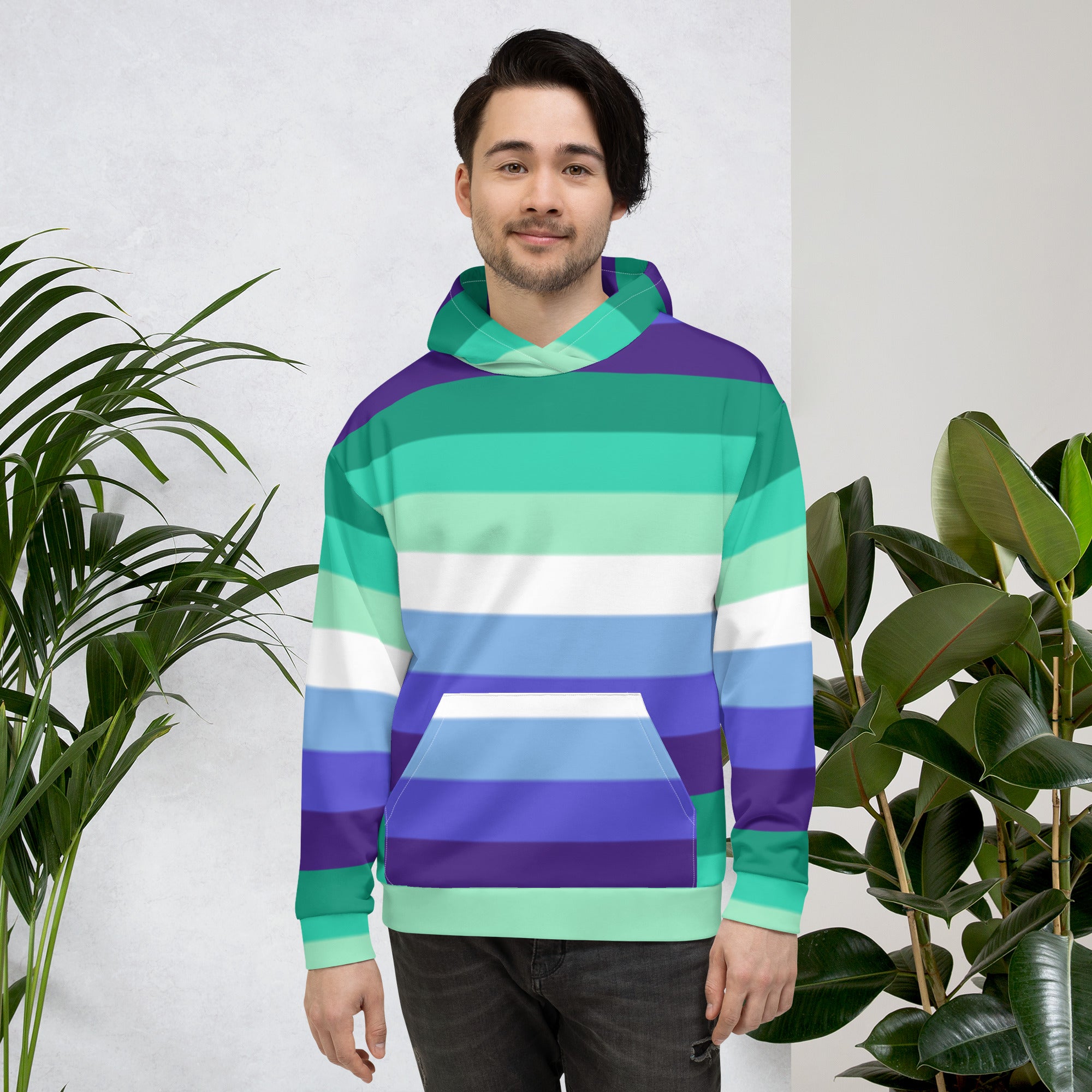 Gay Pride Flag Hoodie – Rainbow Print | Comfortable Inclusive Fit