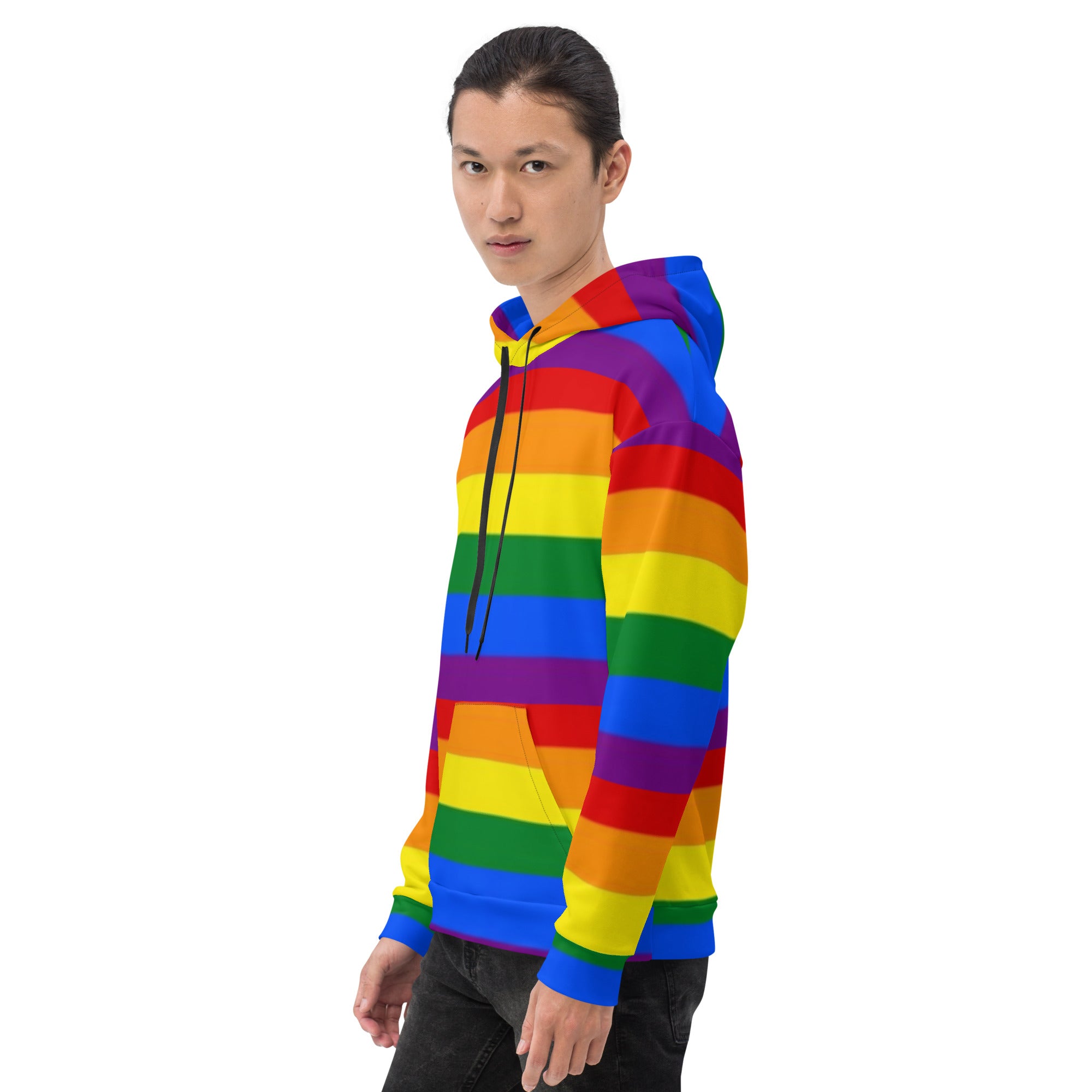 LGBTQ+ Rainbow Pride Flag Hoodie – Colourful, Inclusive & Comfortable Statement Wear